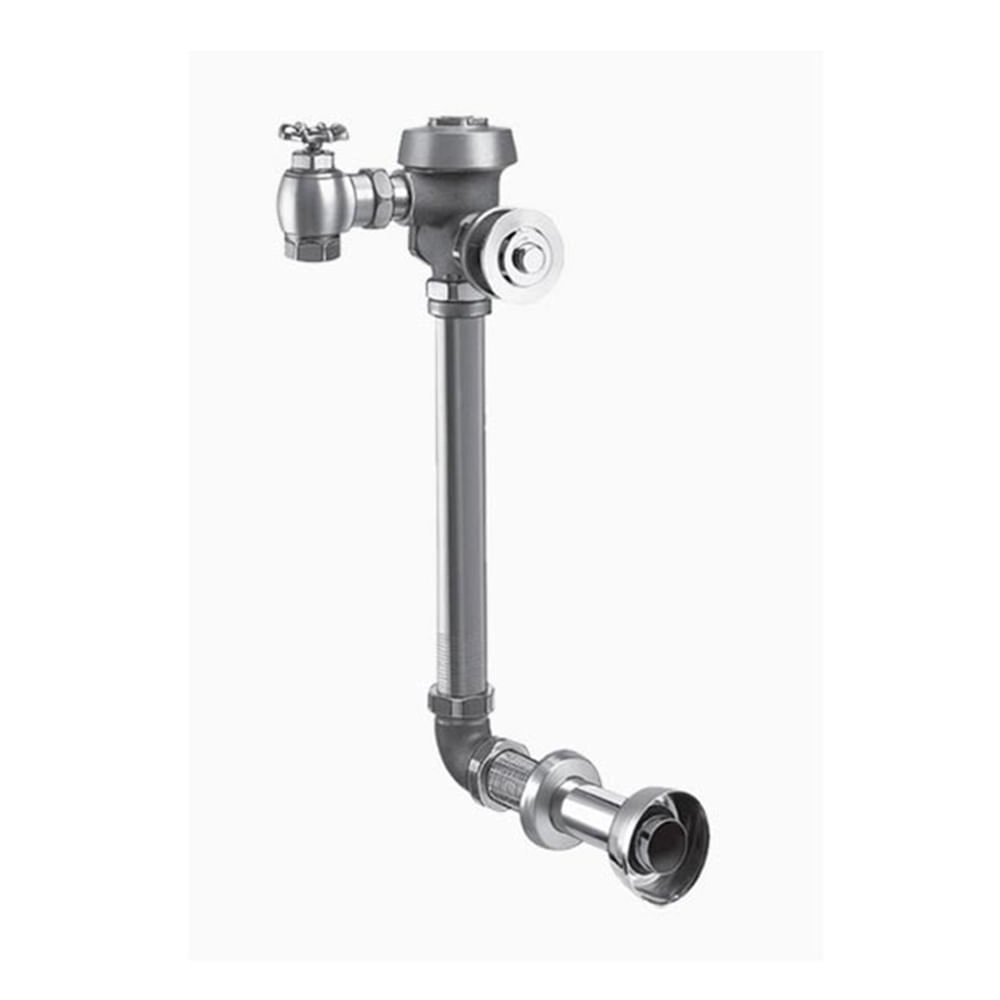 Fluxor Royal WC Empotrado con Pulsador Tubo Curvo Cromado 6 lts