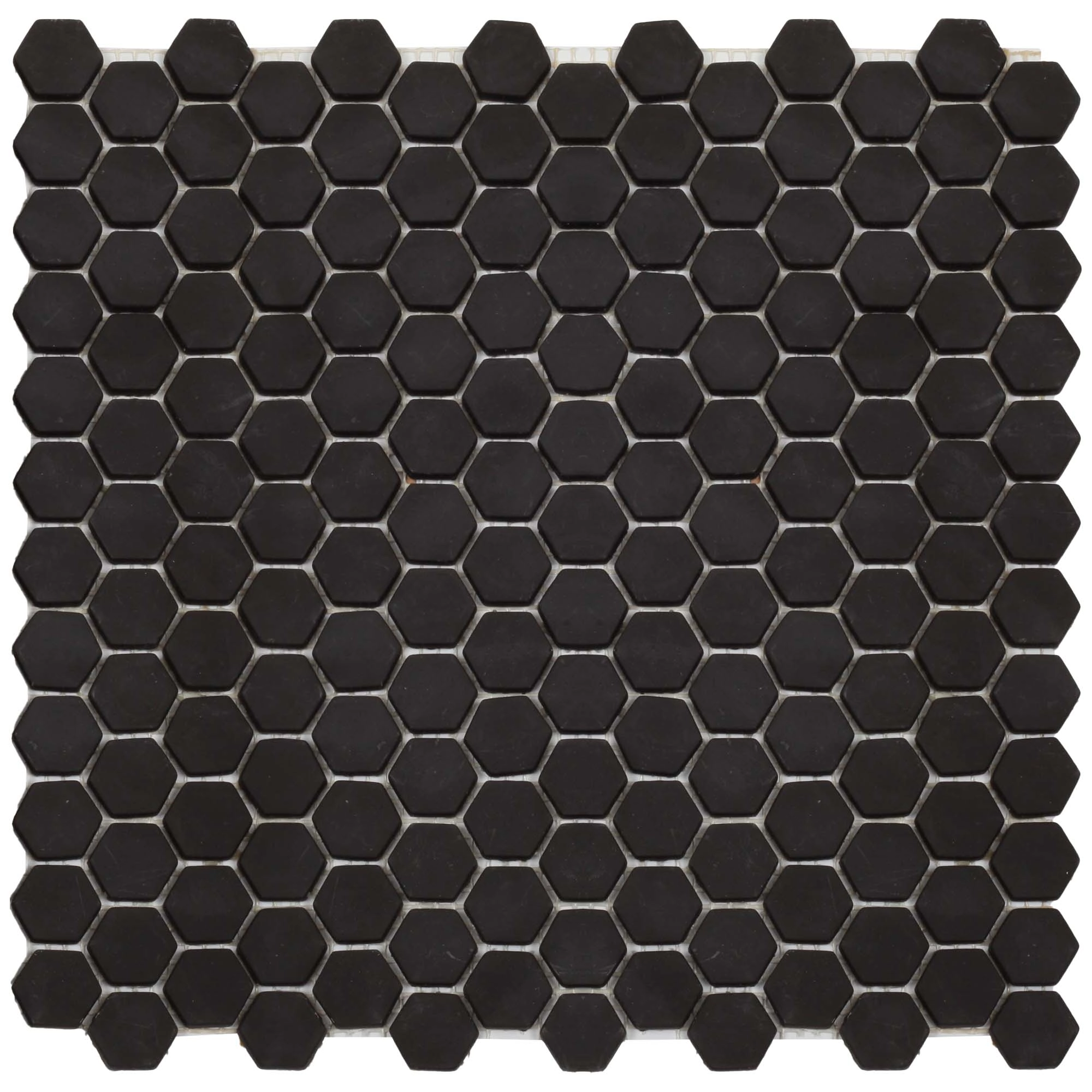 Mosaico Antracita Mate Hexagonal 2.3x2.3 cm