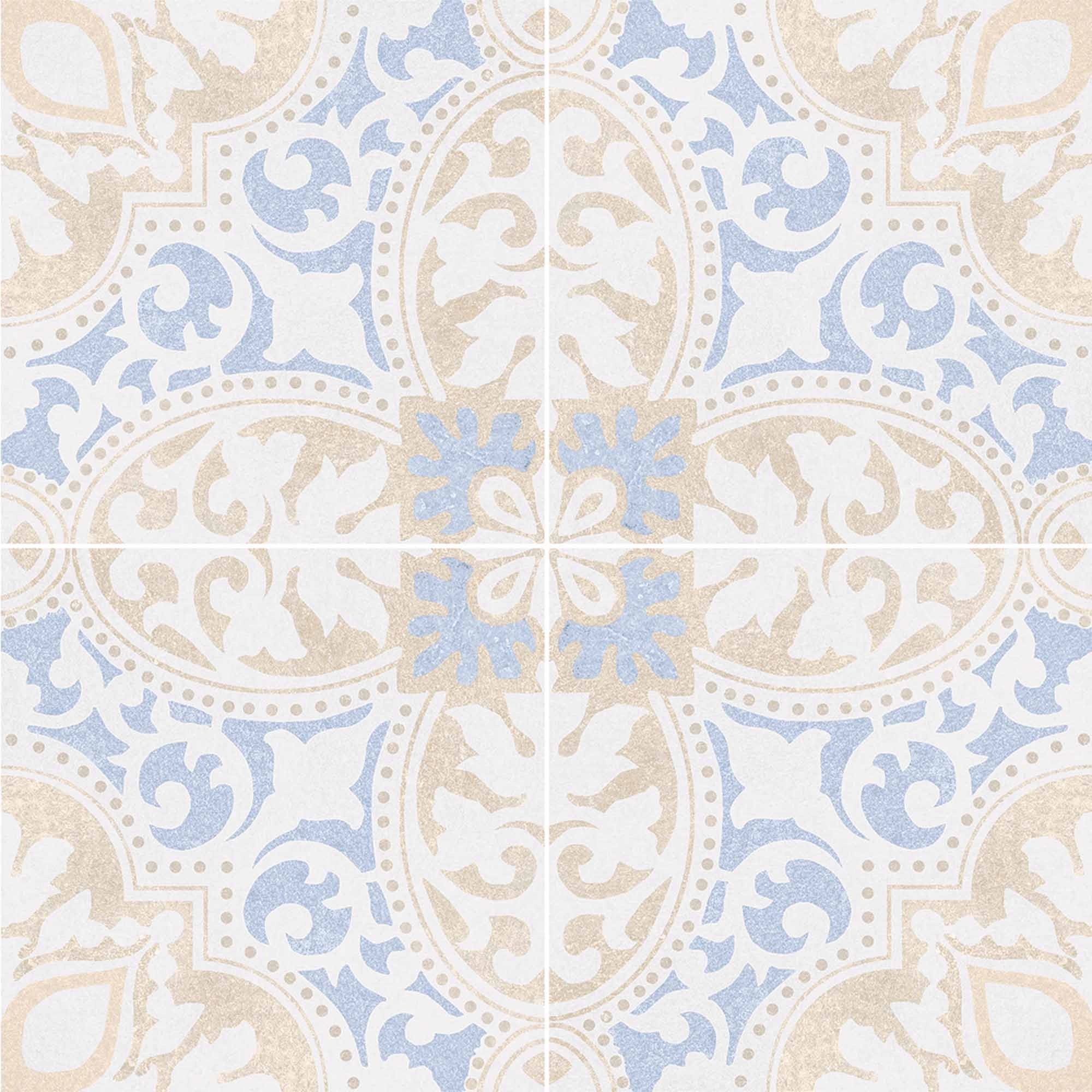 Porcelanato Dolcevita Antique Blue Mate 20x20 cm