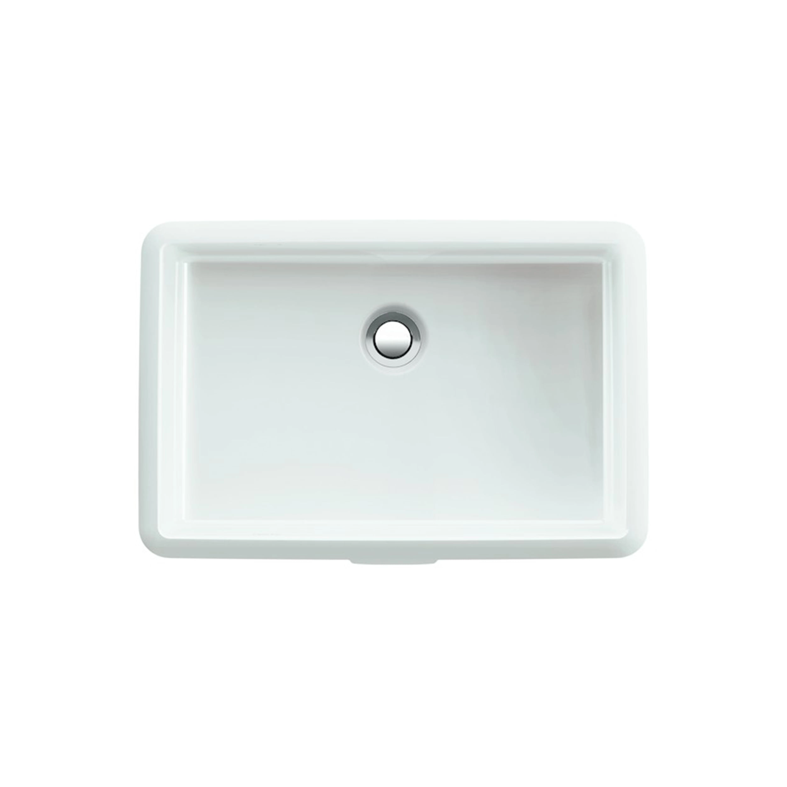 Lavamanos Living City Bajo Cubierta Rectangular con Rebalse Blanco