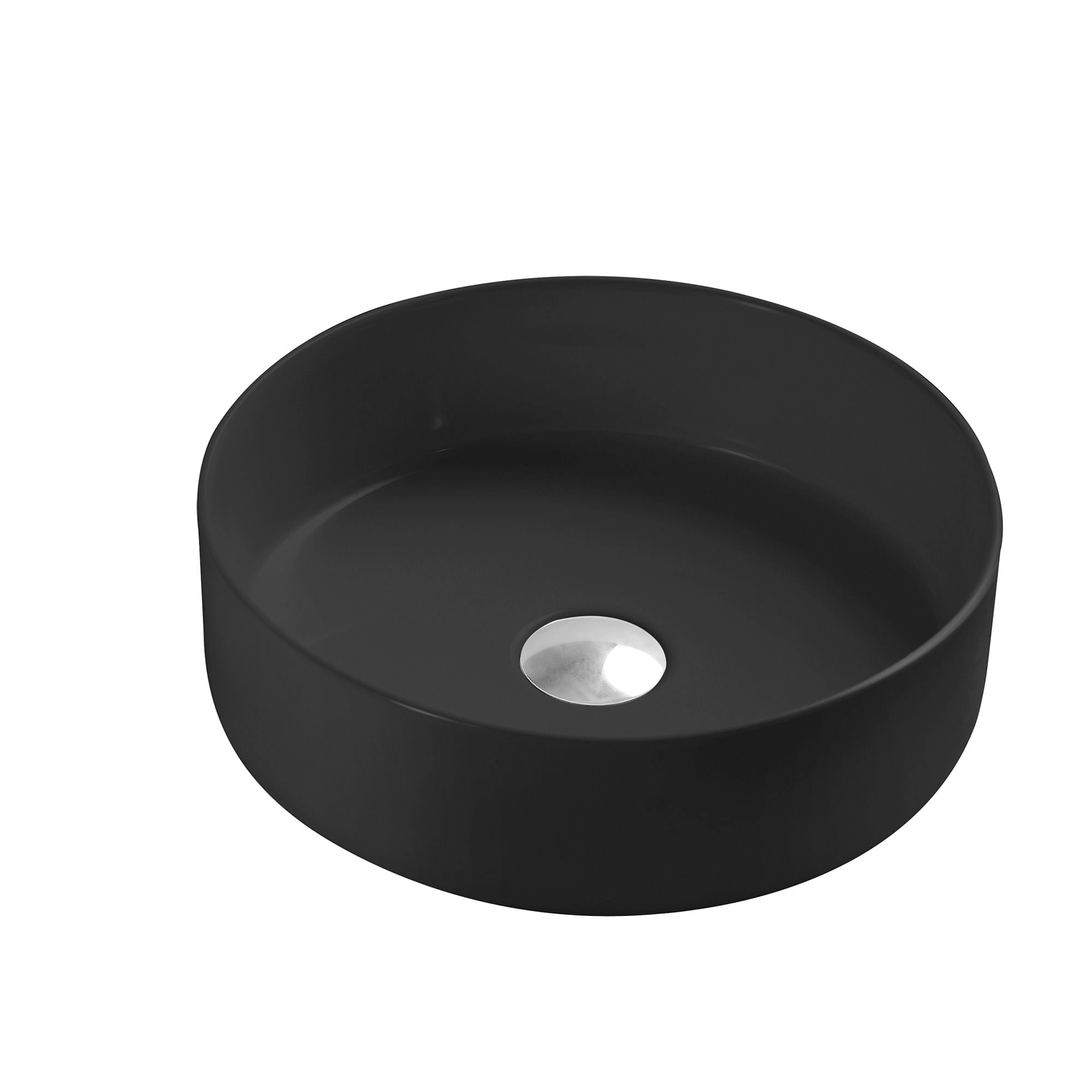 Lavamanos de Sobreponer Lima Negro Mate Sin Rebalse 360x120 mm sin Desagüe