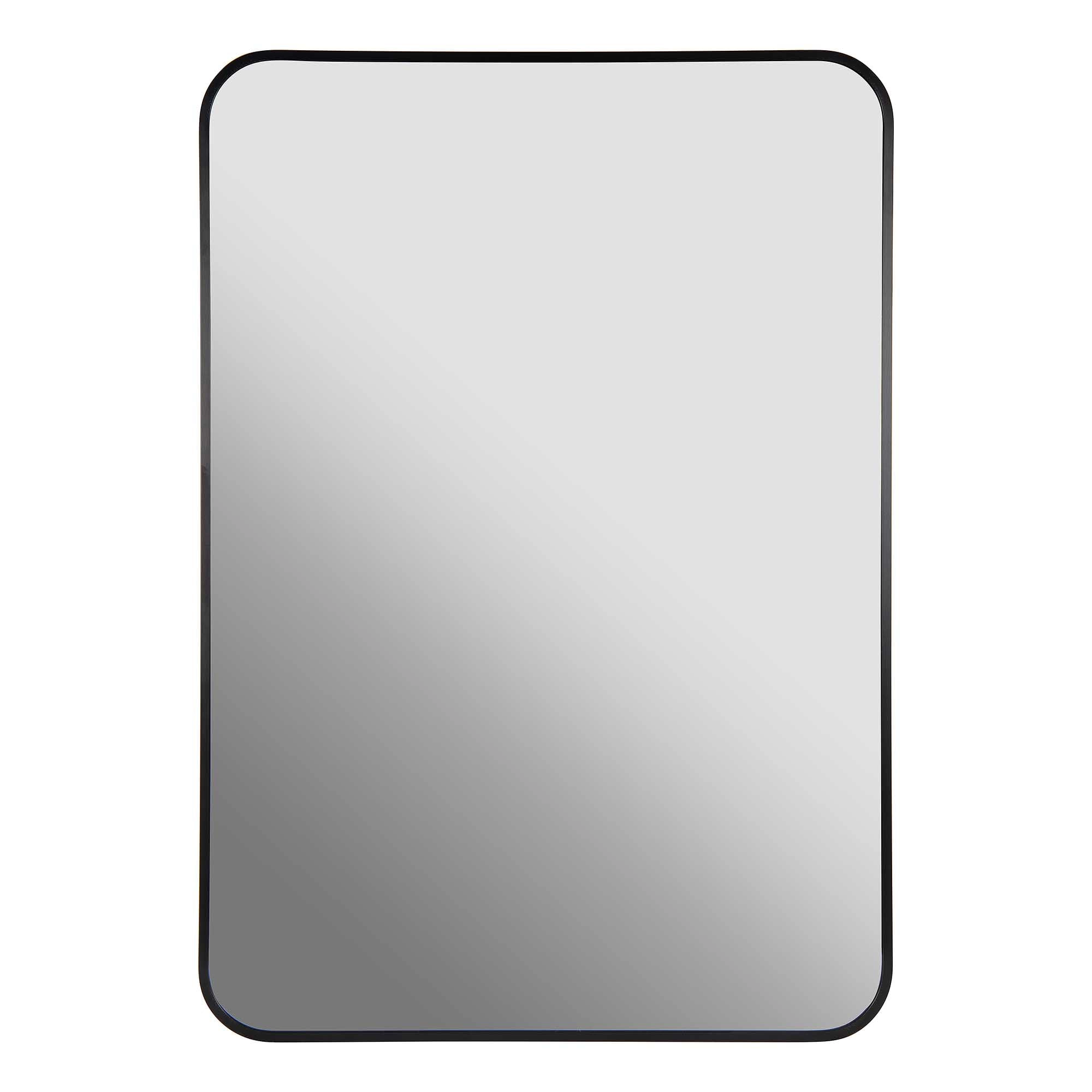 Espejo Zia Rectangular Negro 10x7 cm