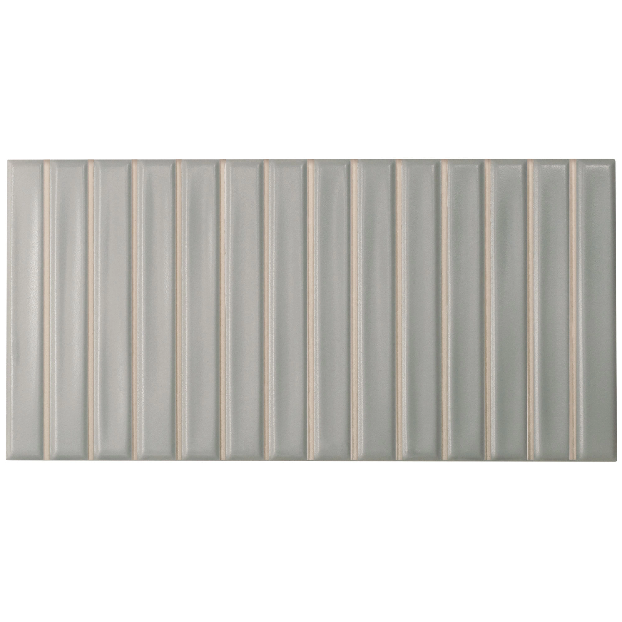 Cerámica Muro Sweet Bars Gris Mate 12.x25 cm