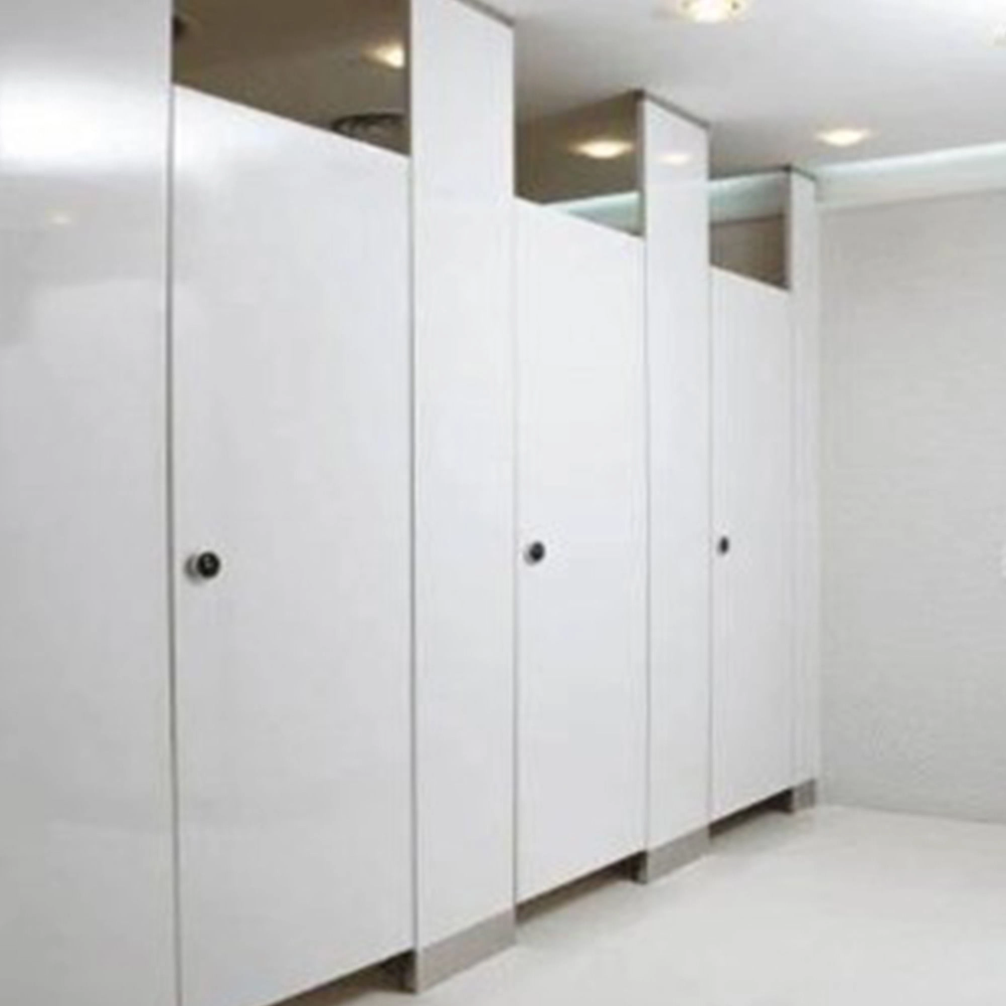 Division de Baño Fenólica Anclada de Piso a Cielo