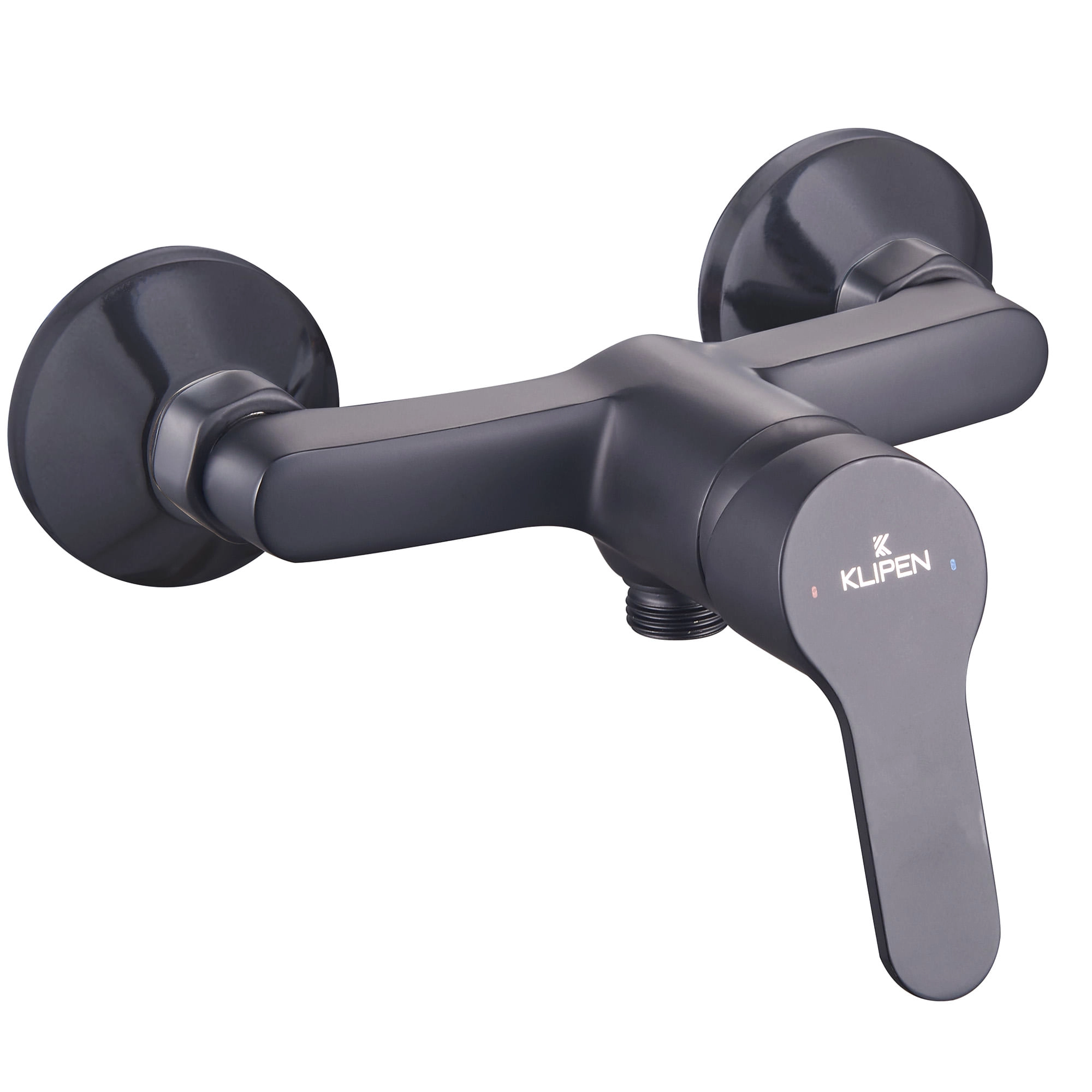 Griferia Ducha Style Expuesta Con Set Soporte Ducha Negro Mate