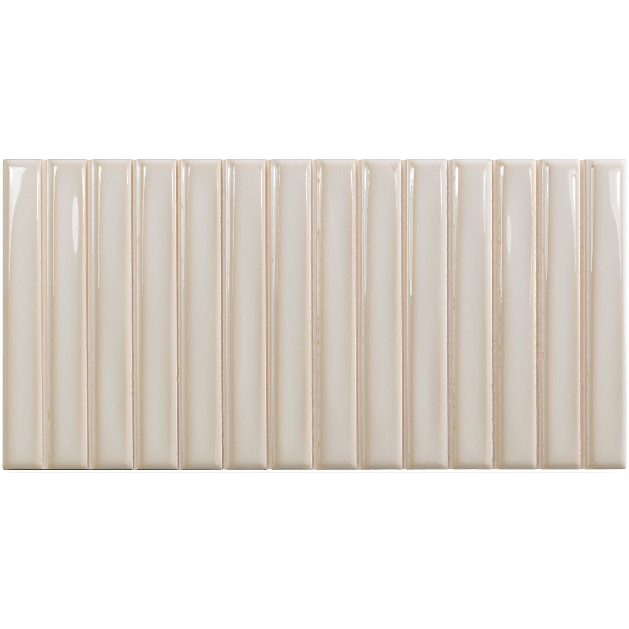 Cerámica Muro Sweet Bars Blanco Brillante 12.x25 cm