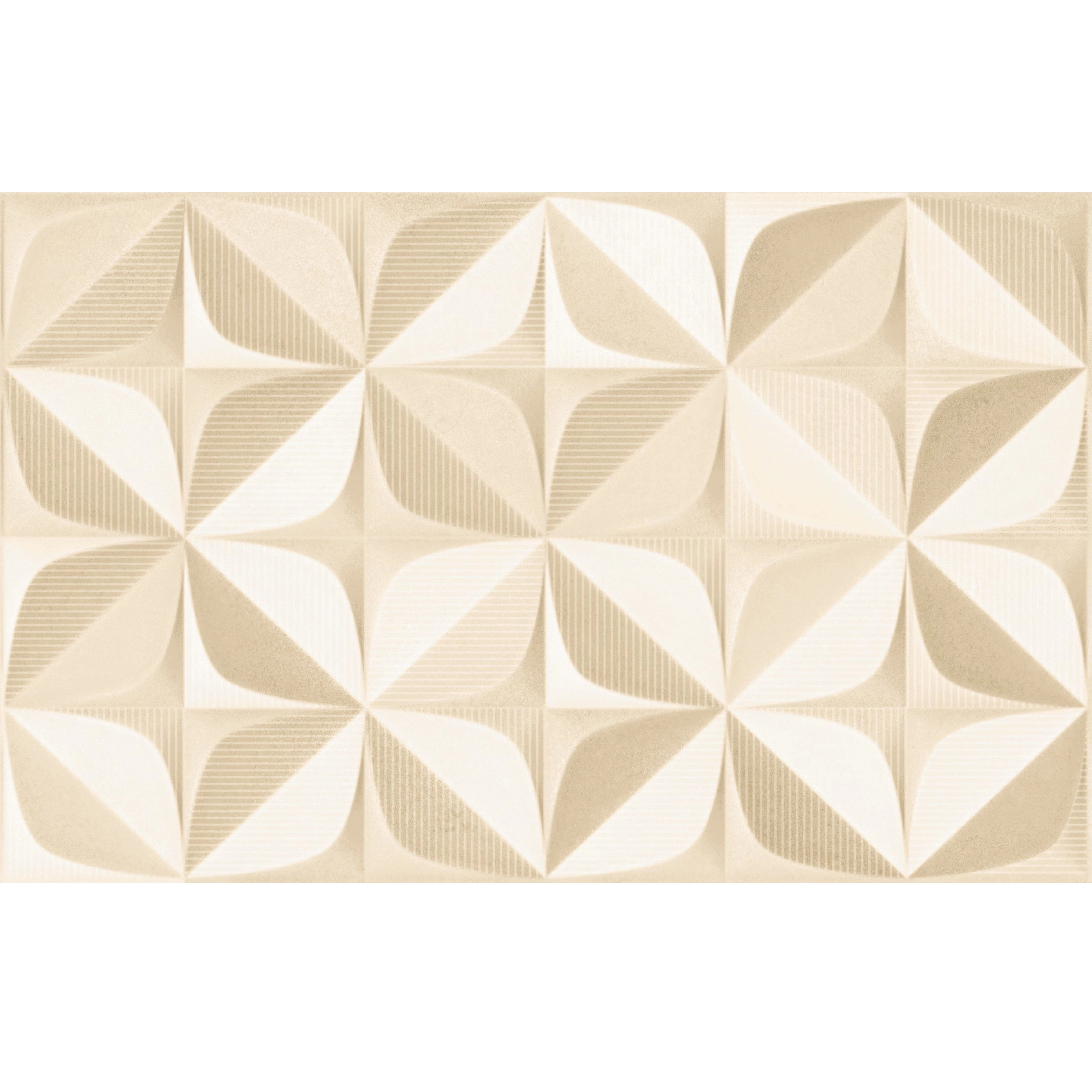Cerámica Muro Florida Beige Hd Brillante 37.5x75 cm