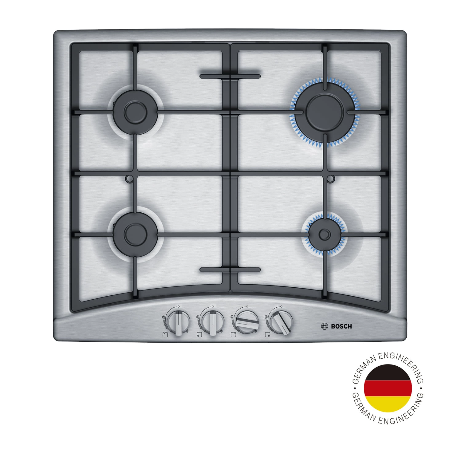 Encimera a Gas 4 Quemadores PGP6G5B90 Inoxidable 60 cm