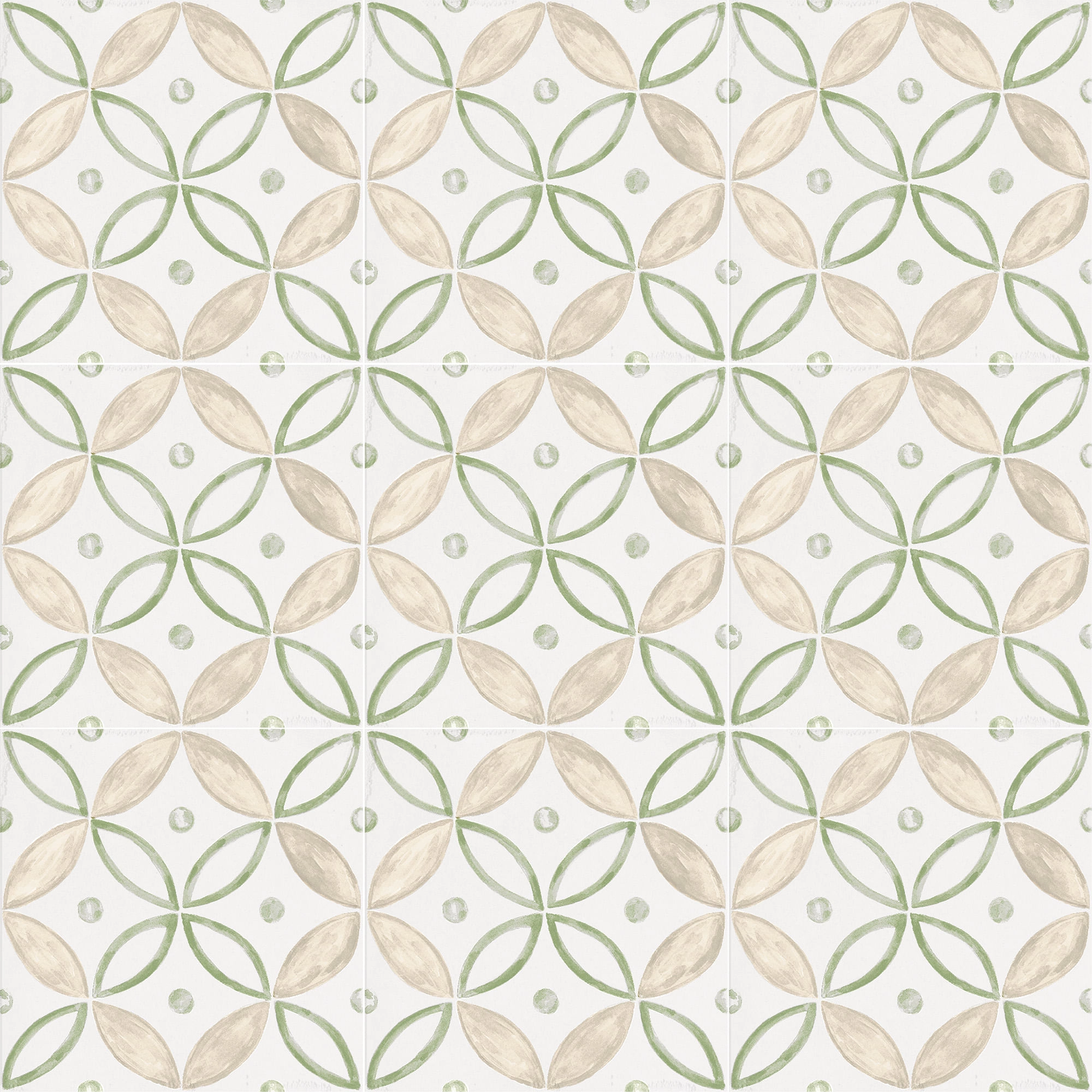 Porcelanato Artcraft Decoro Segni Multicolor Mate 20x20 cm