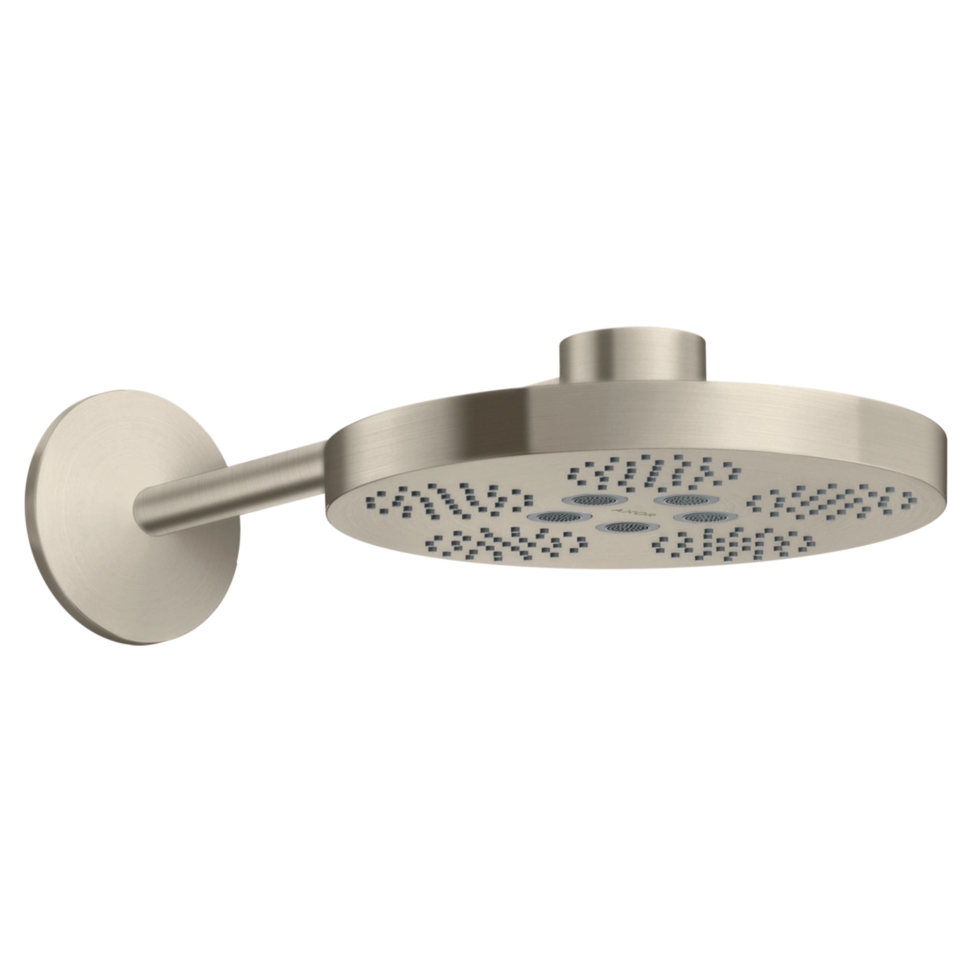 Plato Ducha Fija a Muro Axor One con Brazo Brused Nickel 280 mm