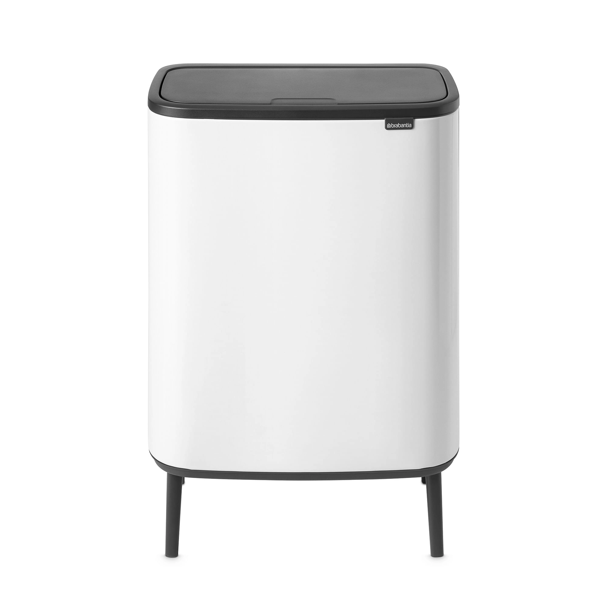 Basurero Bi Touch Hi White 1C