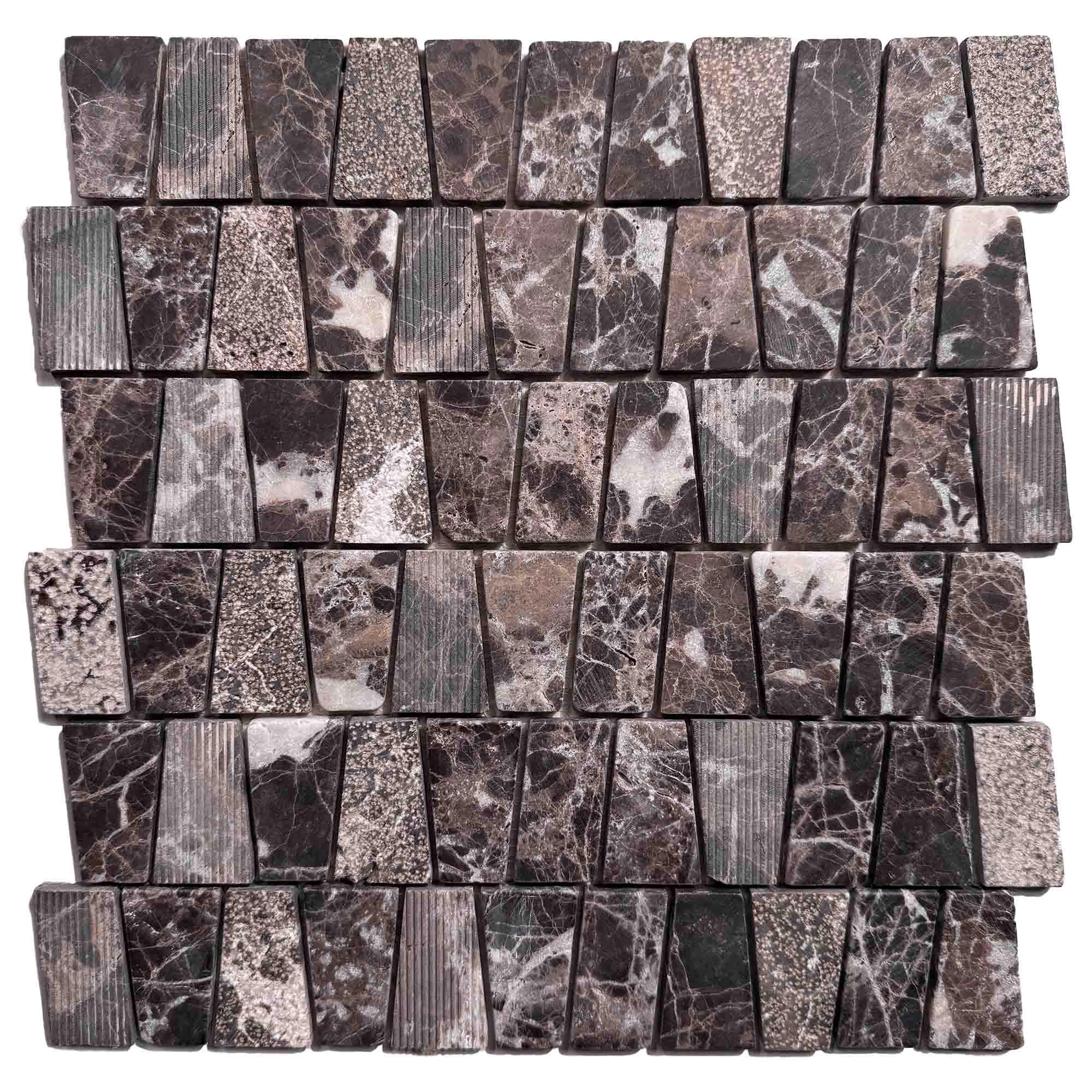 Mosaico Emperador Mix Polygon 30x30 cm