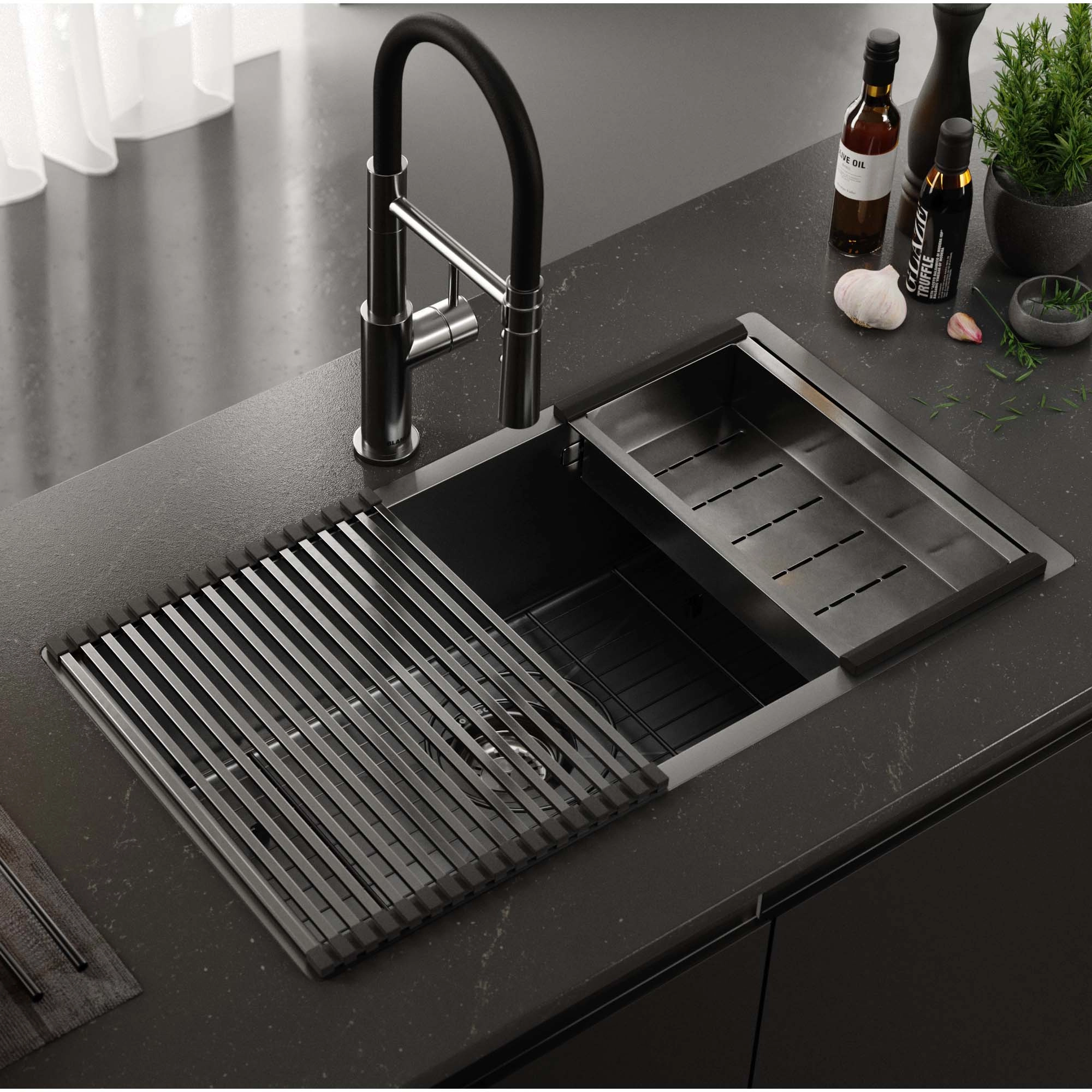 Lavaplatos Signature 1 Cubeta Acero Inoxidable 304 420x750x220 mm