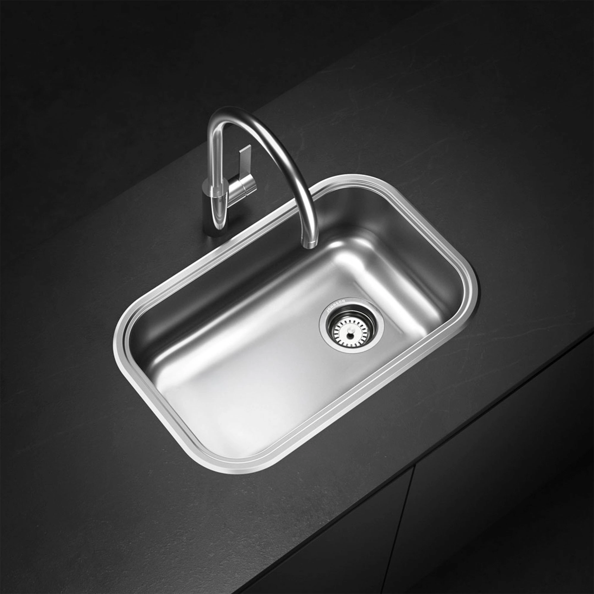 Lavaplatos Quadra 1 Cubeta Acero Inoxidable 304 520x320x180 mm