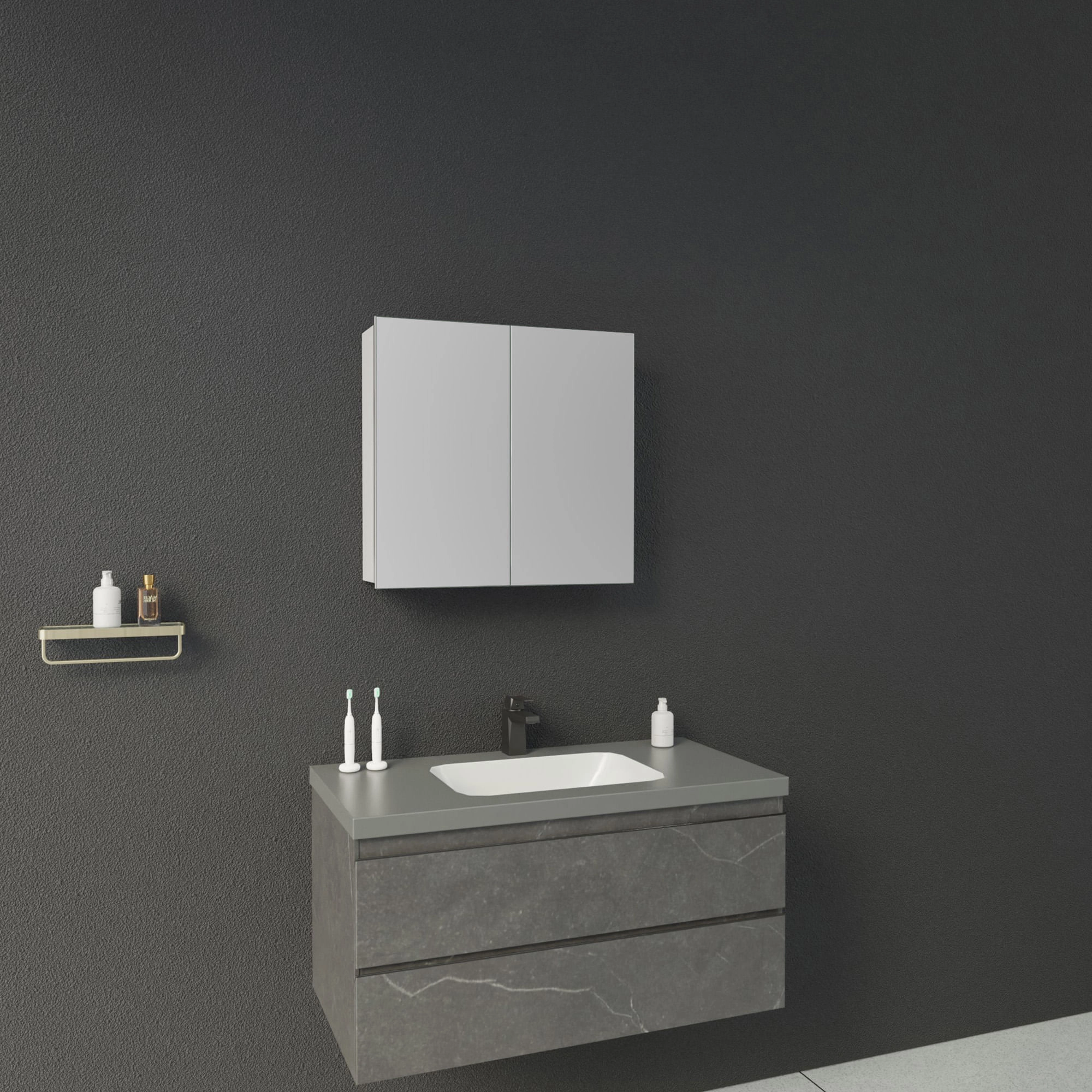 Mueble Botiquín Idris 66x63x15 cm Blanco