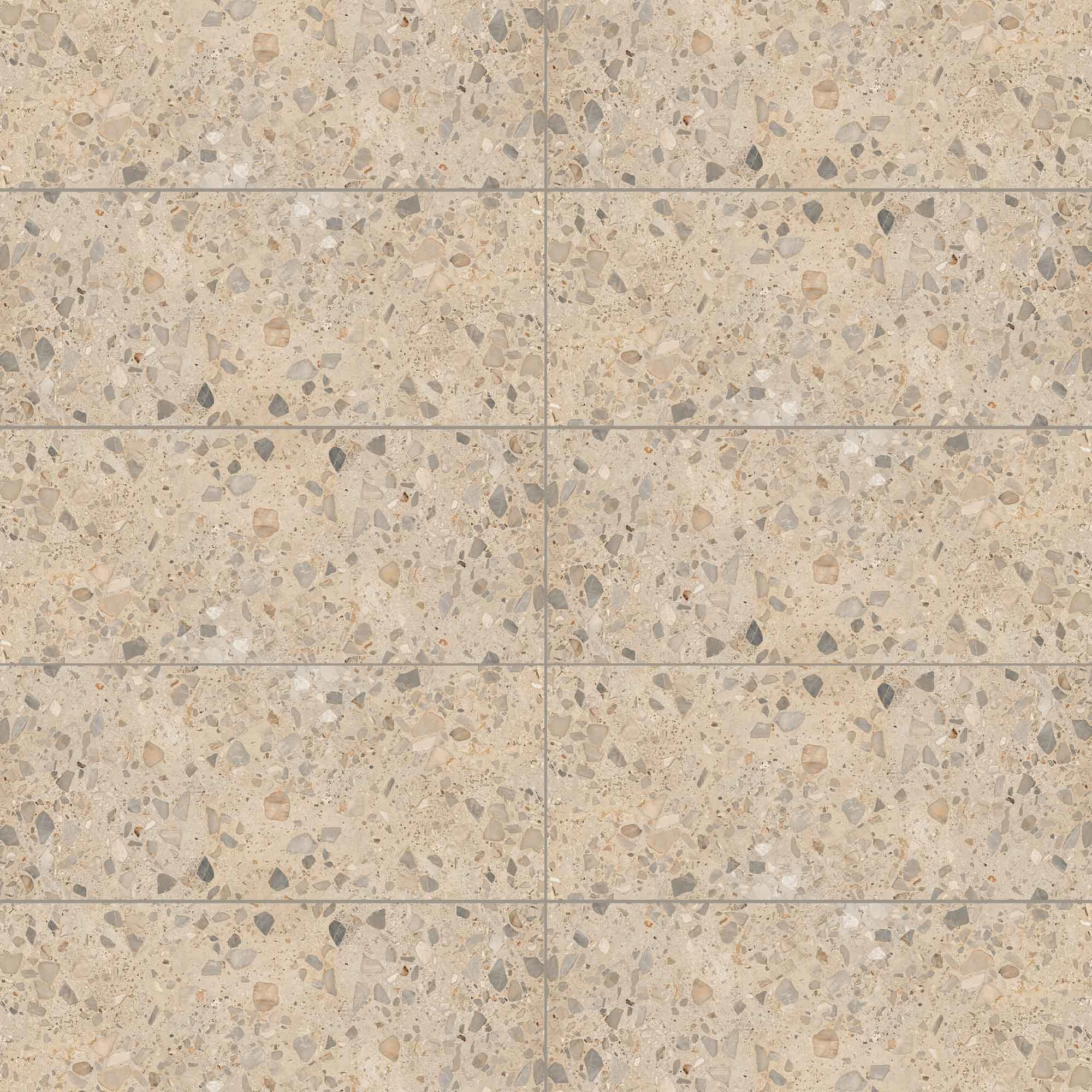 Porcelanato I Ciottoli Sassi Beige Mate 120x280 cm