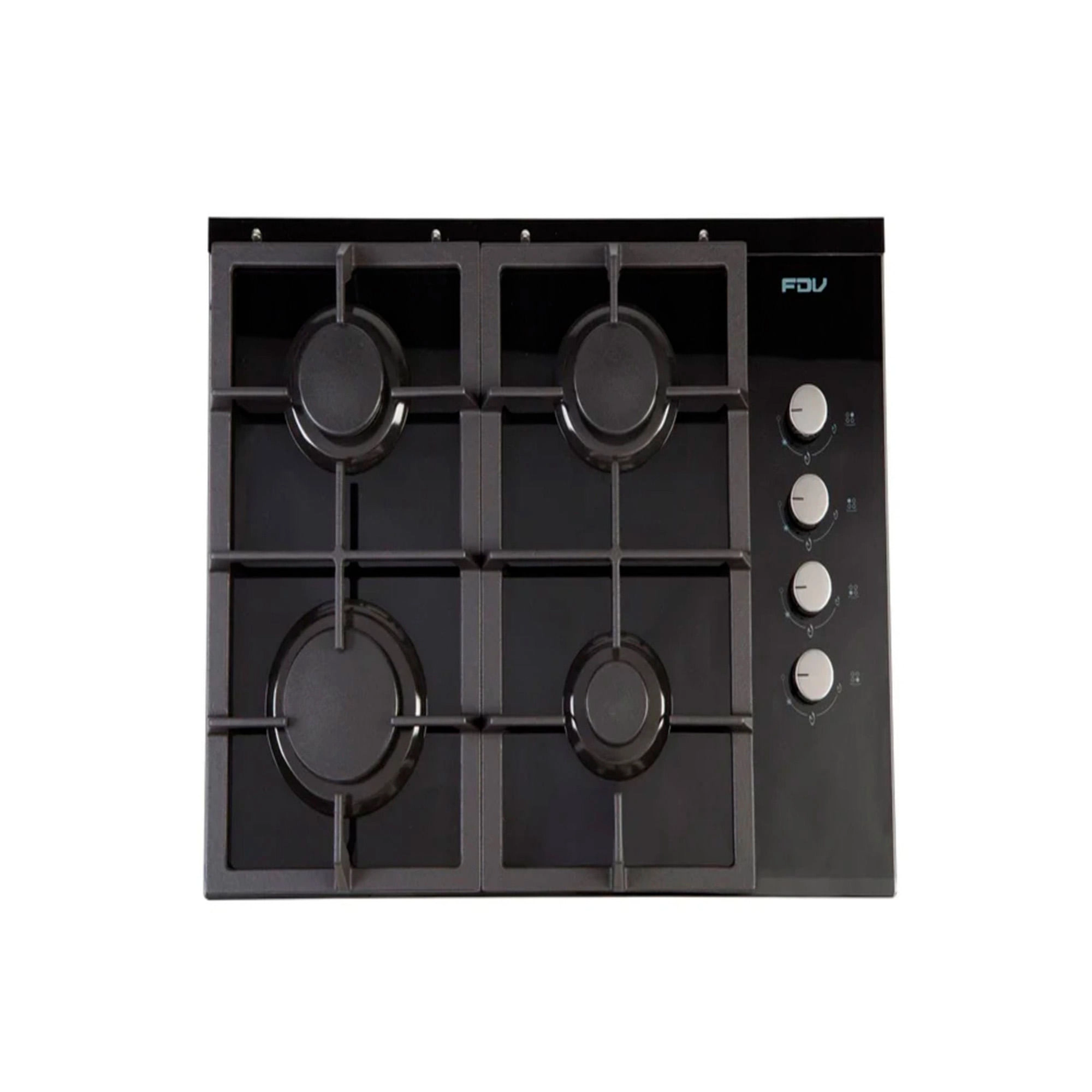 Encimera a Gas Natural FDV Crystal Negro 60
