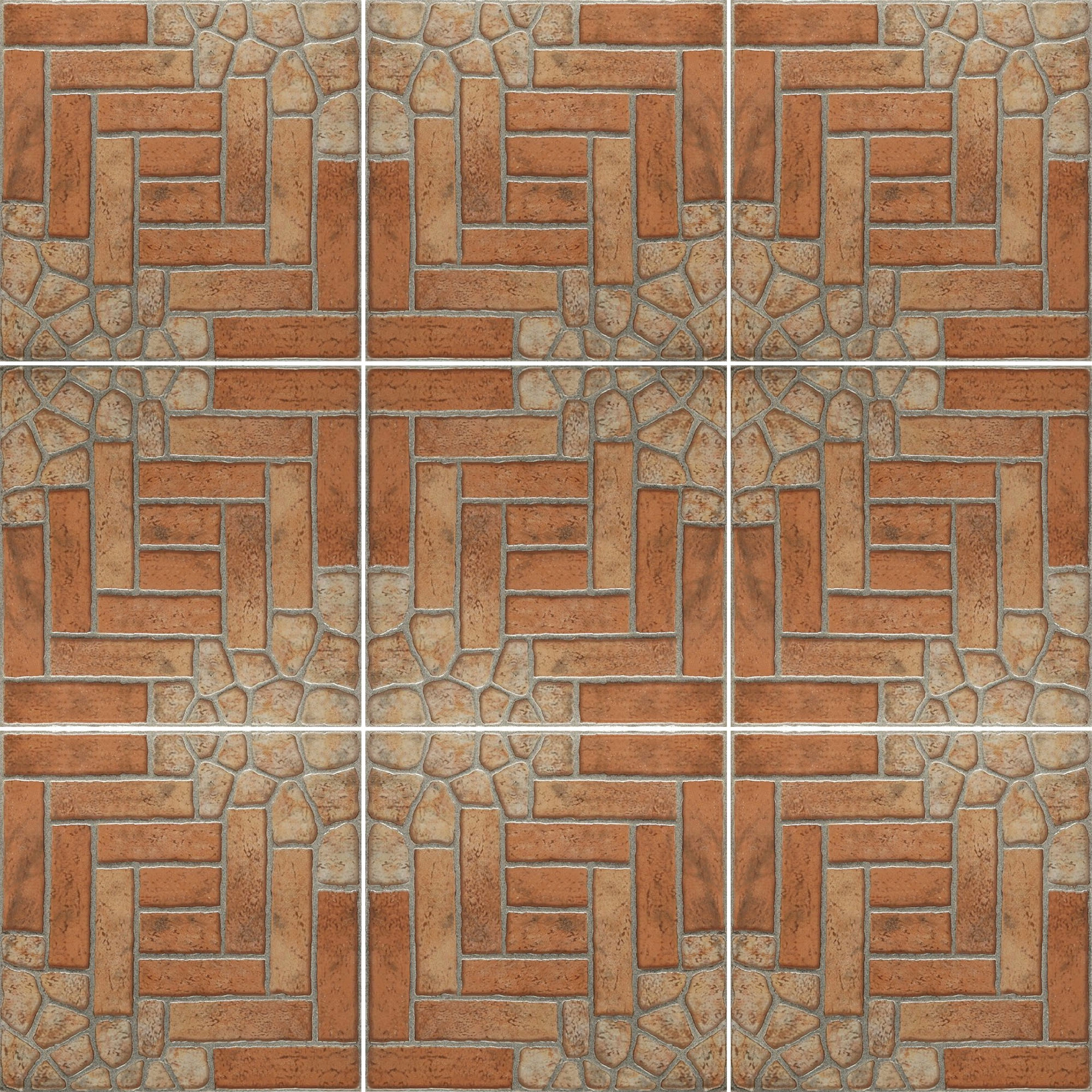 Cerámica Ripio Ladrillo Mate No Rectificado 45x45 cm