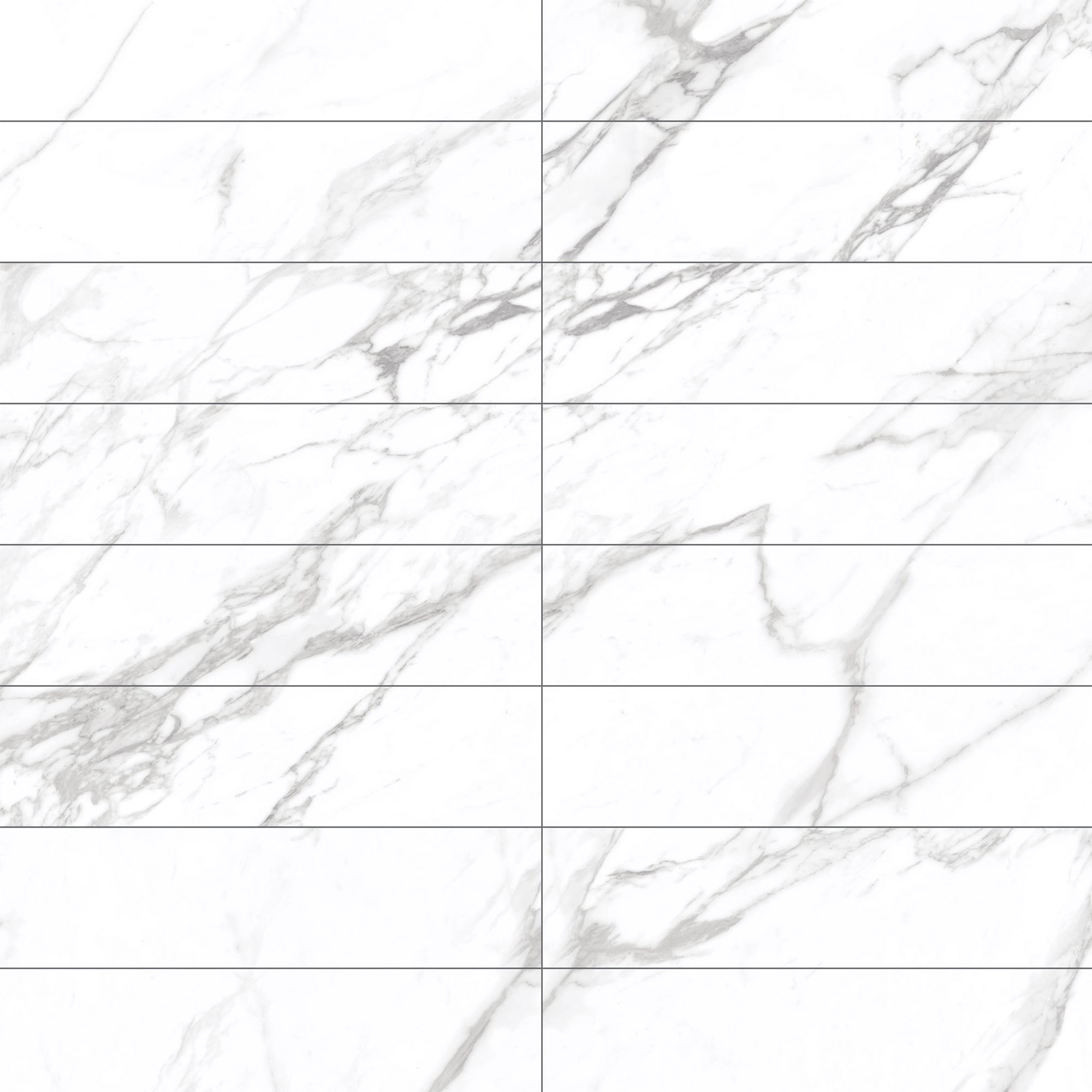 Porcelanato Prestige Blanco Pulido Tipo Mármol 15x60 cm