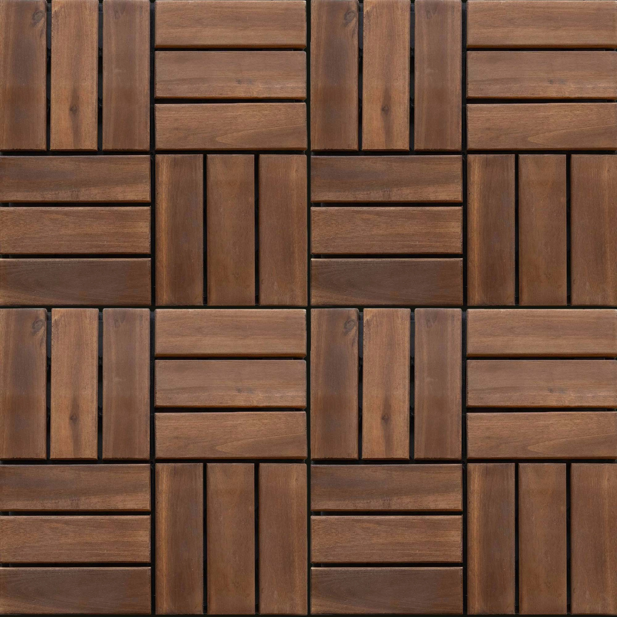 Deck Acacia Tiles Café 300x300x24 mm