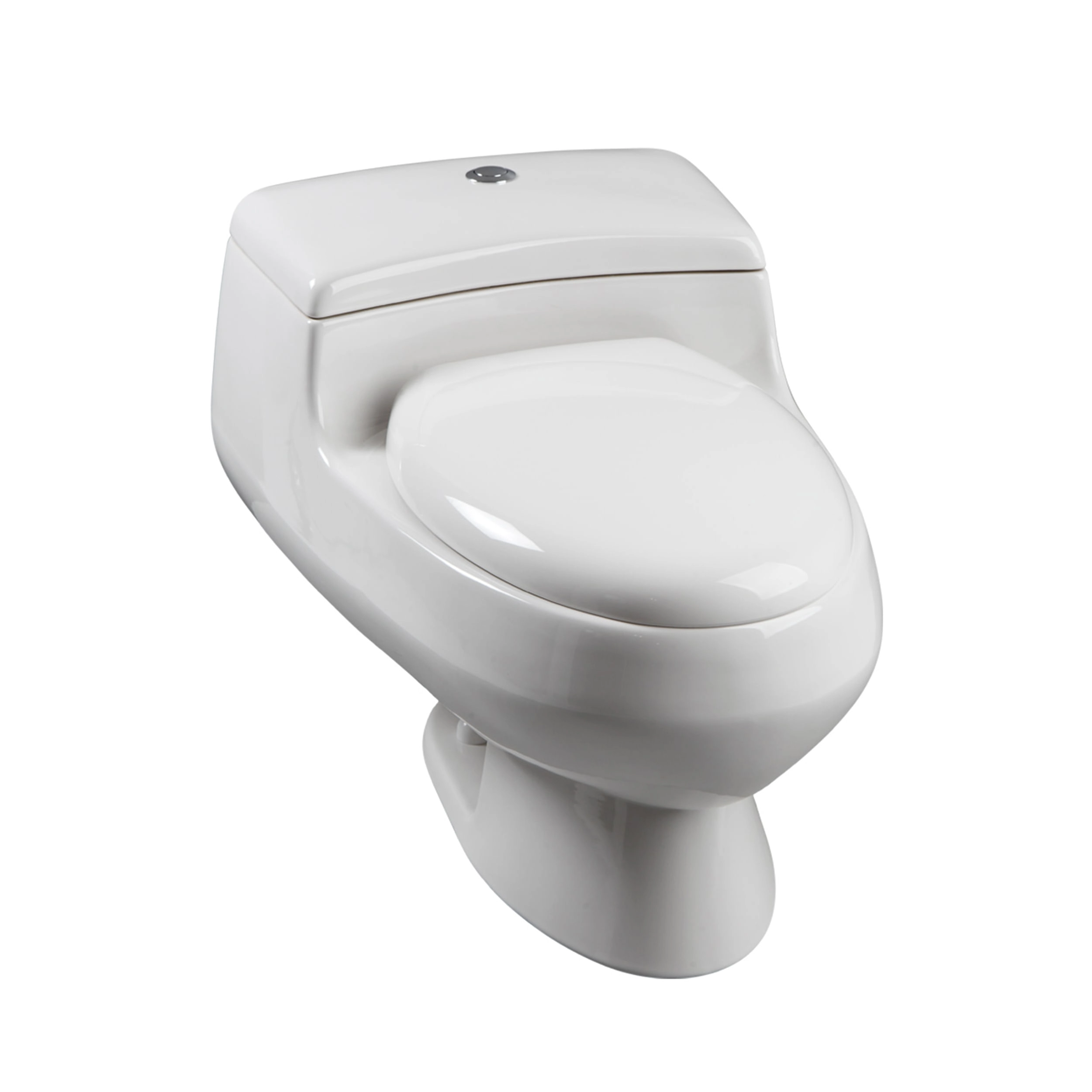 WC Cadet One Piece Descarga Piso con Tapa Asiento y Fijaciones Blanco