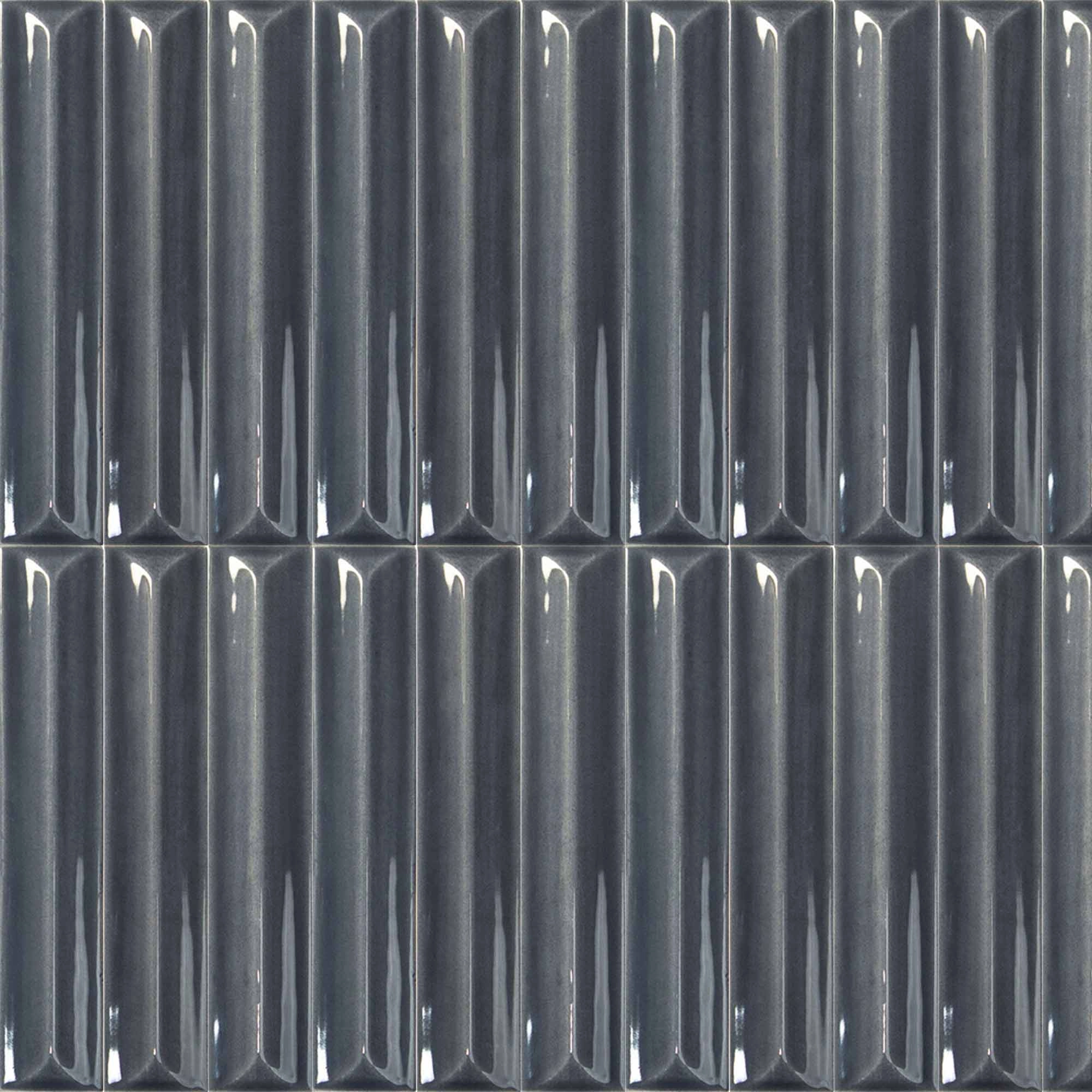Cerámica Muro Nouvelle Vague Storm Blue Brillo 3x16 cm