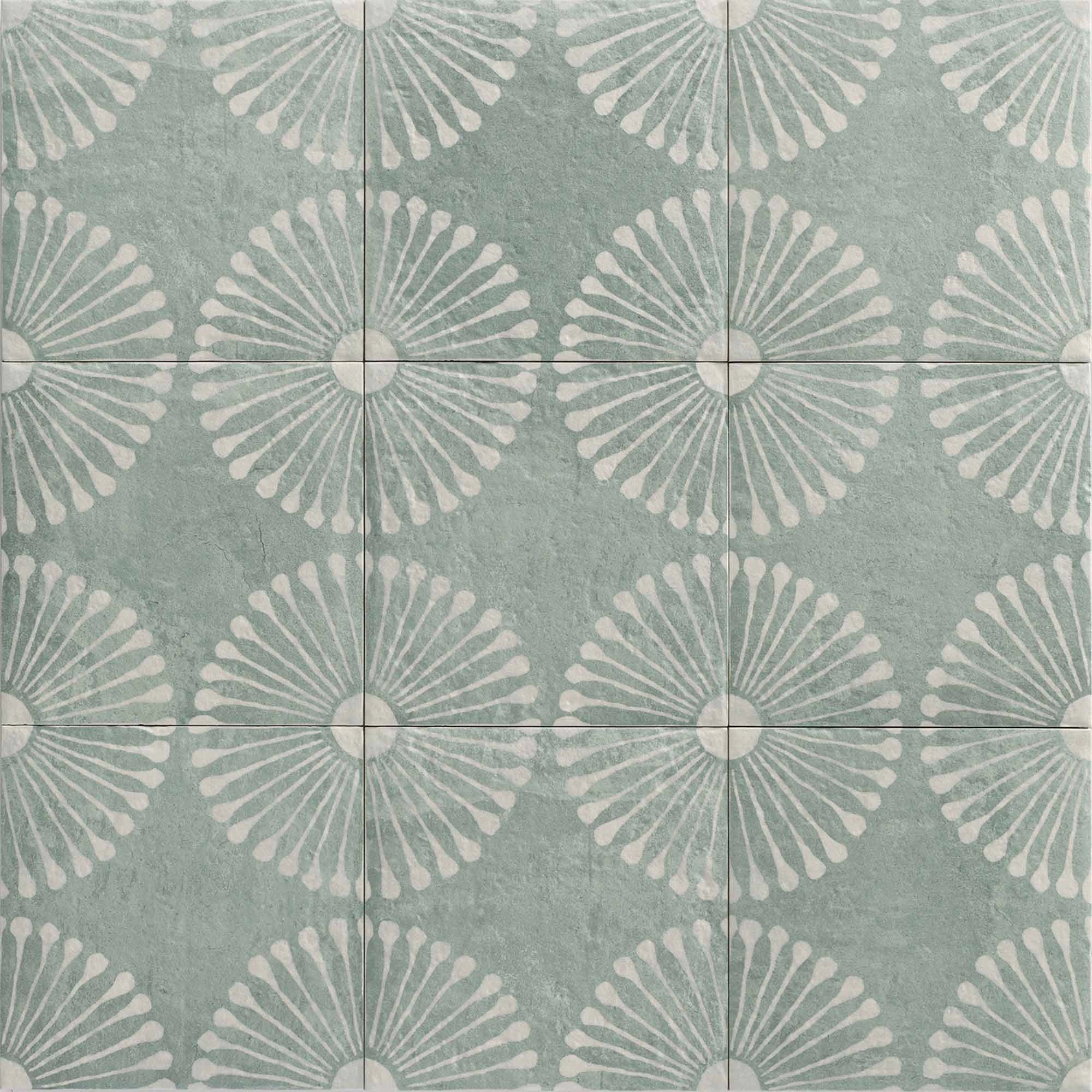 Porcelanato Carino Deco Mylos Verde Mate 20x20 cm