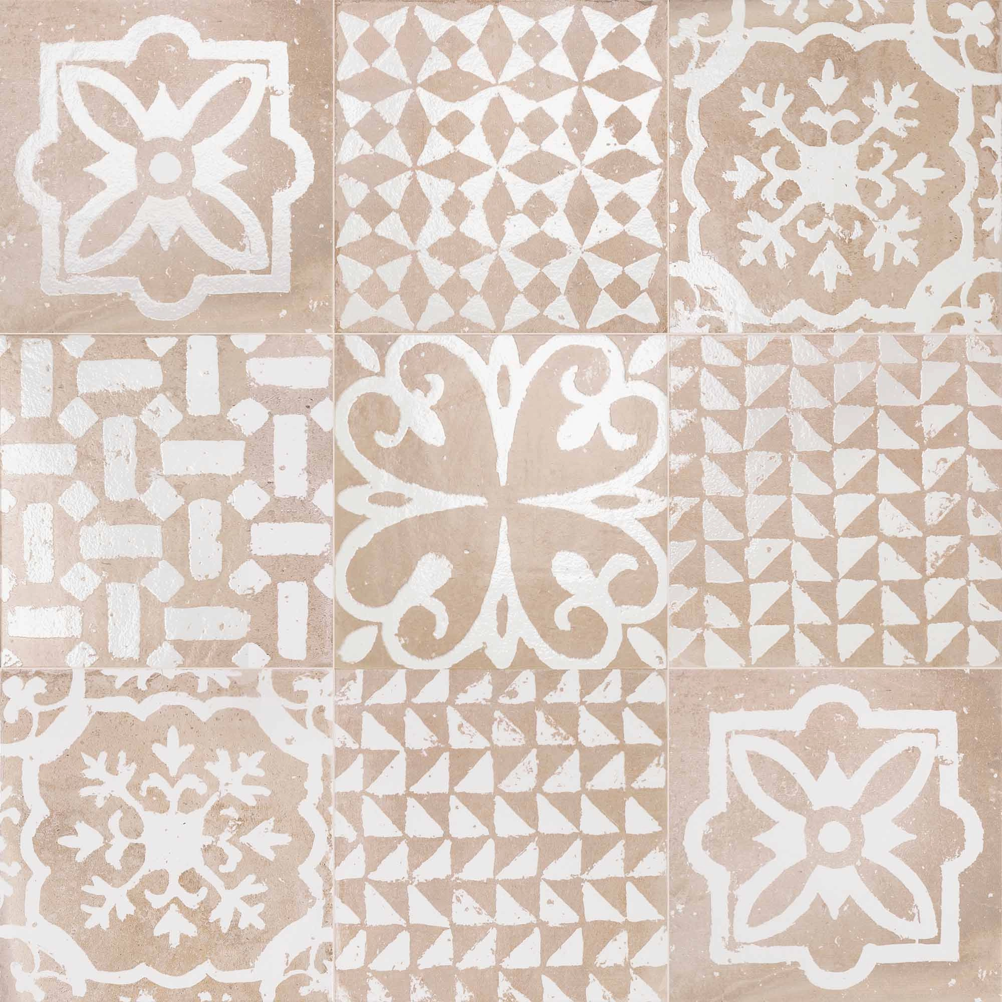 Porcelanato Kasma Blanc Cafe Claro Mate 20x20