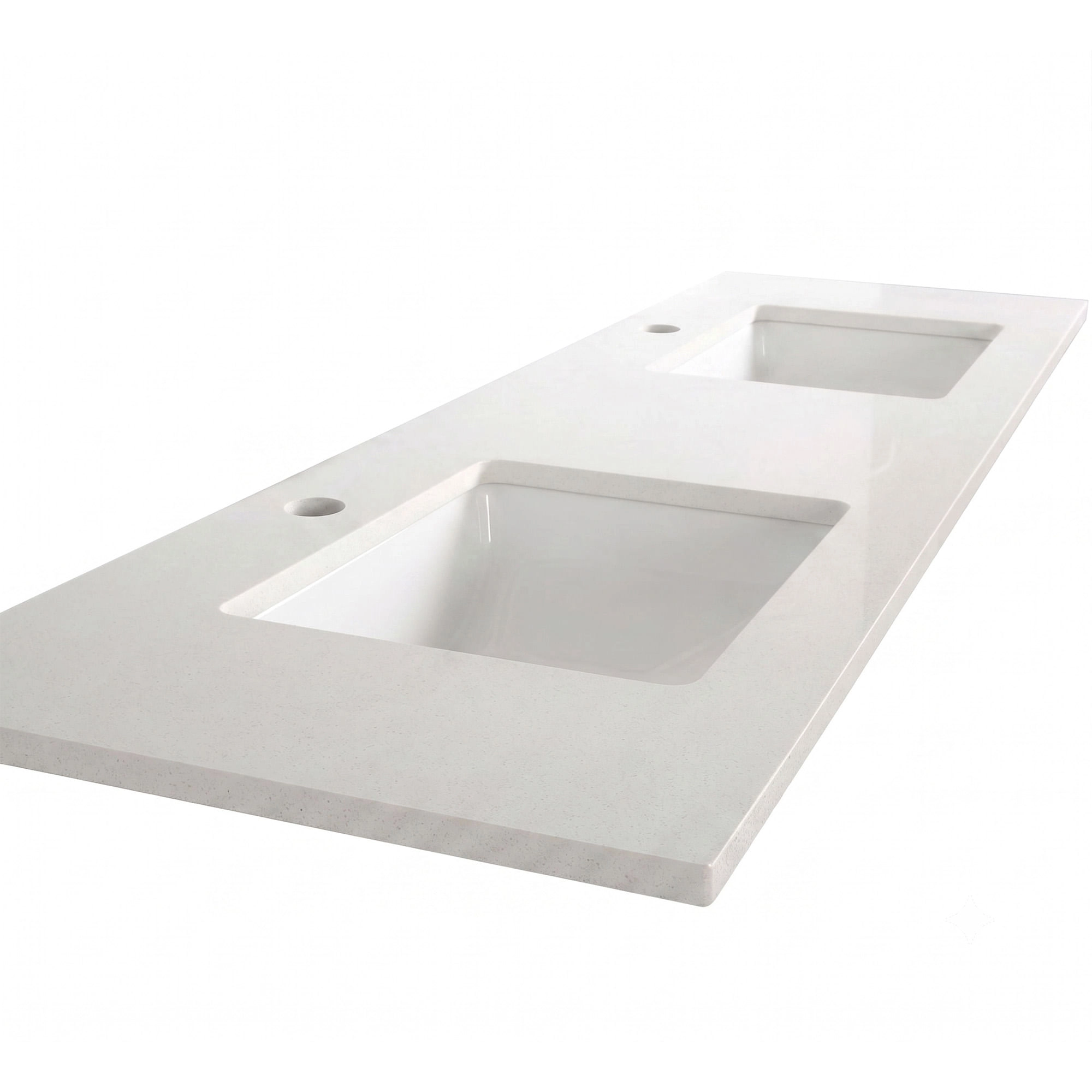Cubierta Doble Rain para Mueble de Baño 1800 mm Blanco