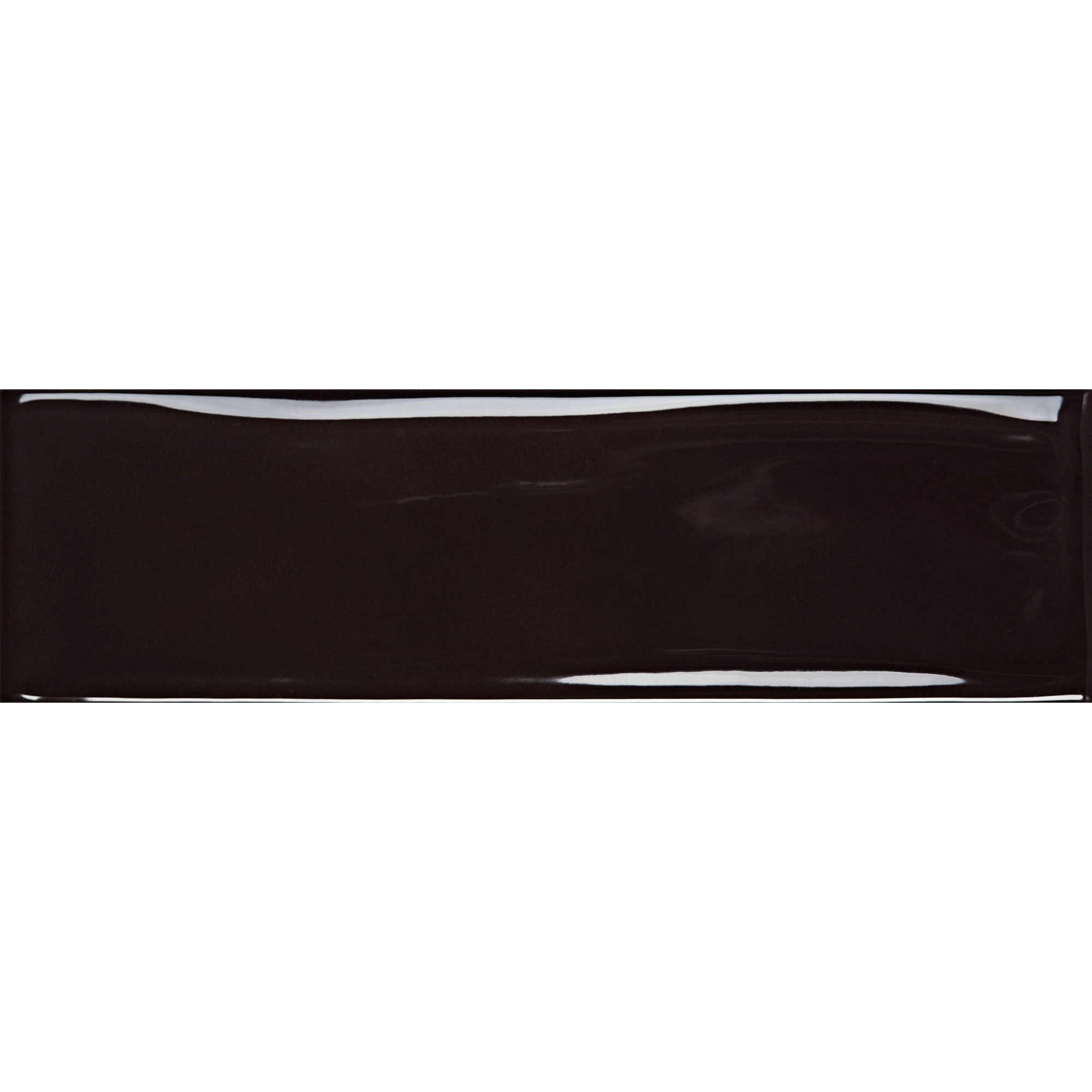 Cerámica Muro Vivant Negro Brillante 7x24 cm