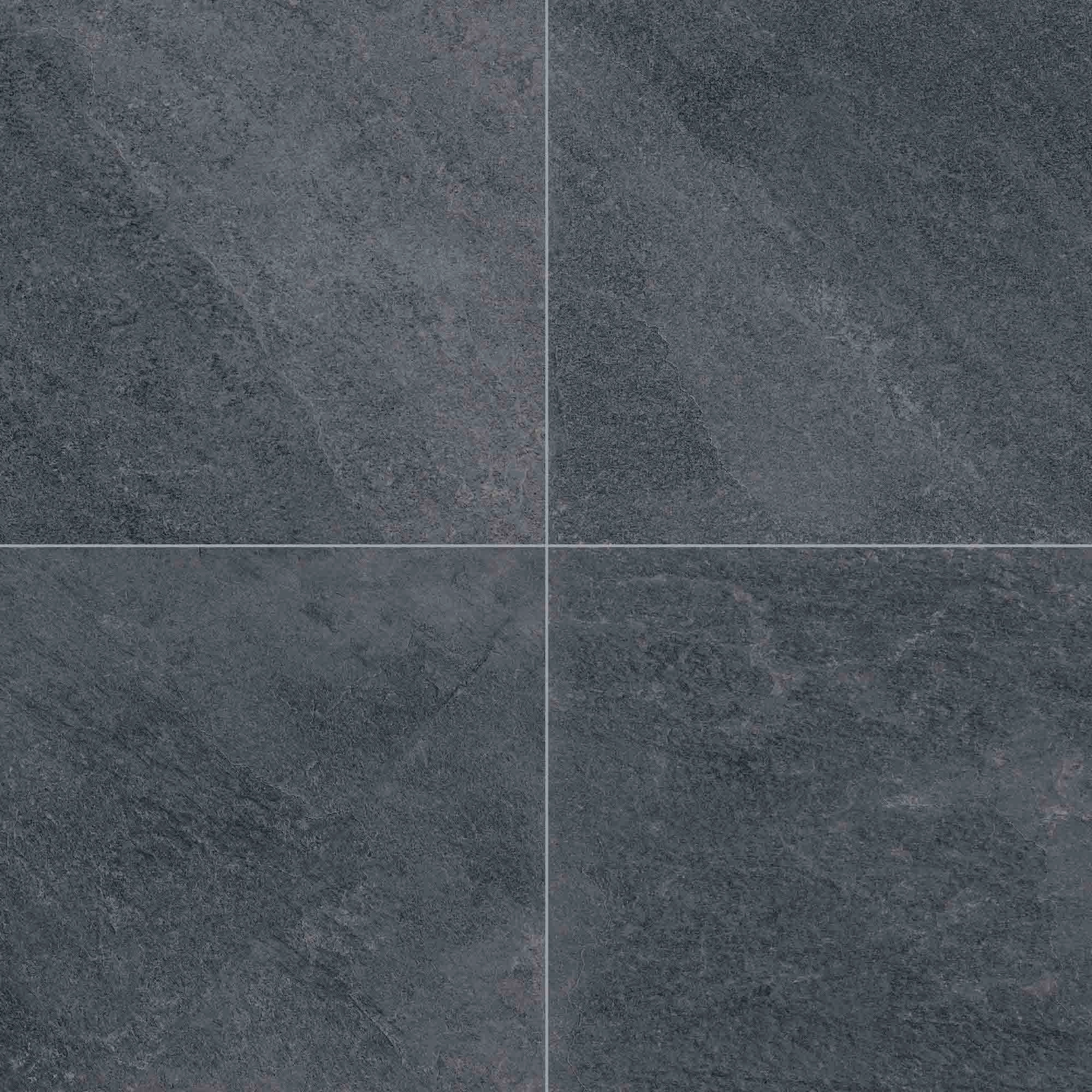 Porcelanato Rocca Eco Black GR3D Mate 80x80 cm