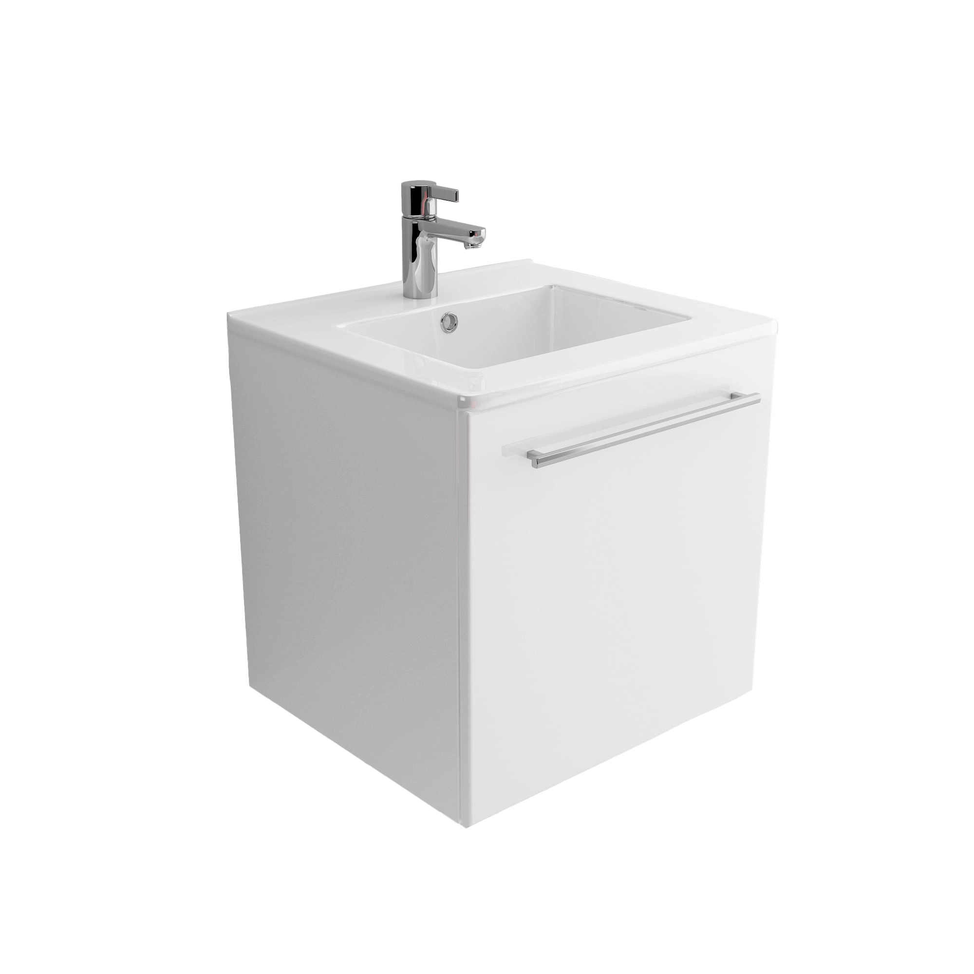 Mueble de Baño Arizona con Lavamanos 500x455x500 mm White Glossy