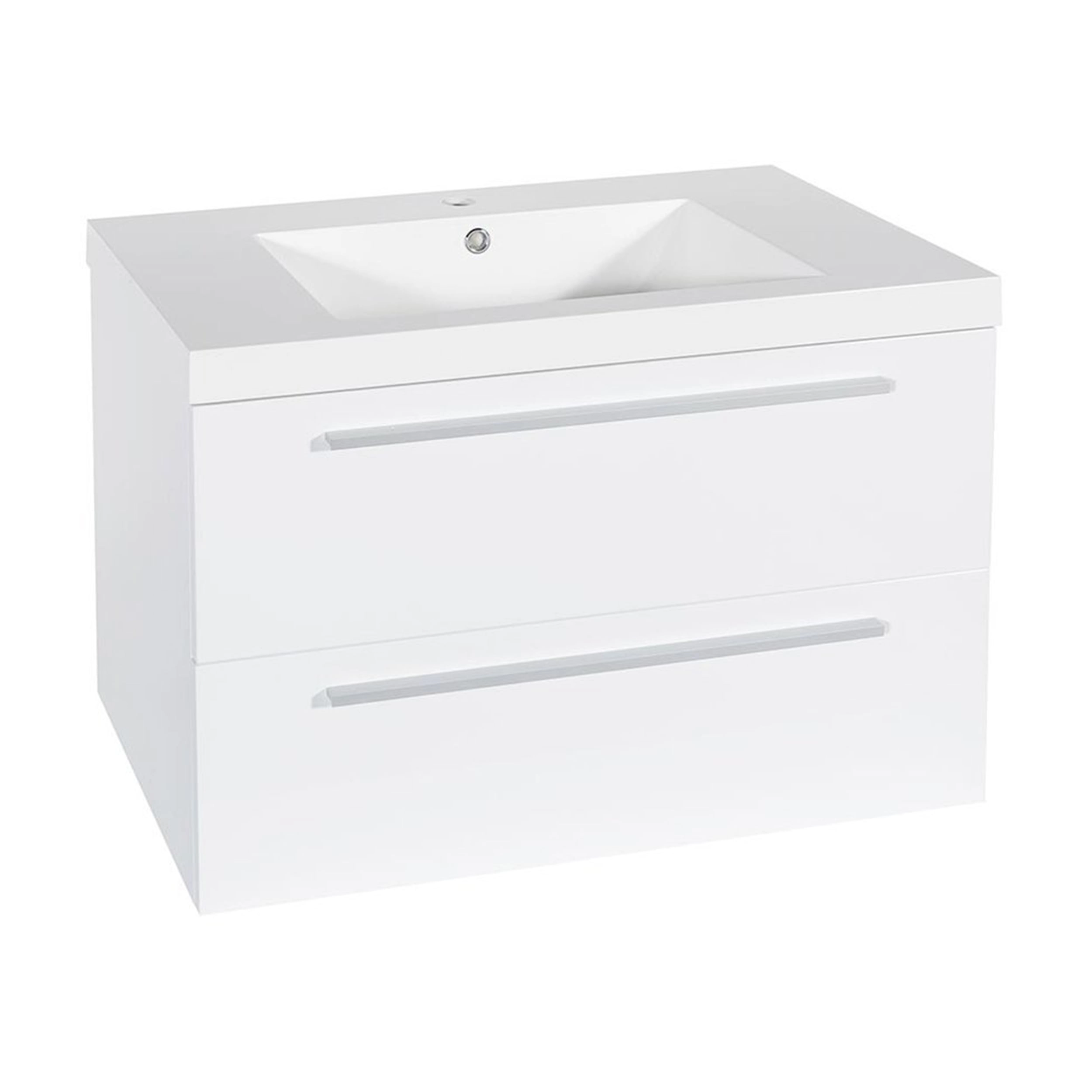 Mueble de Baño Sense con Lavamanos 800x460x500 mm White Lacquered