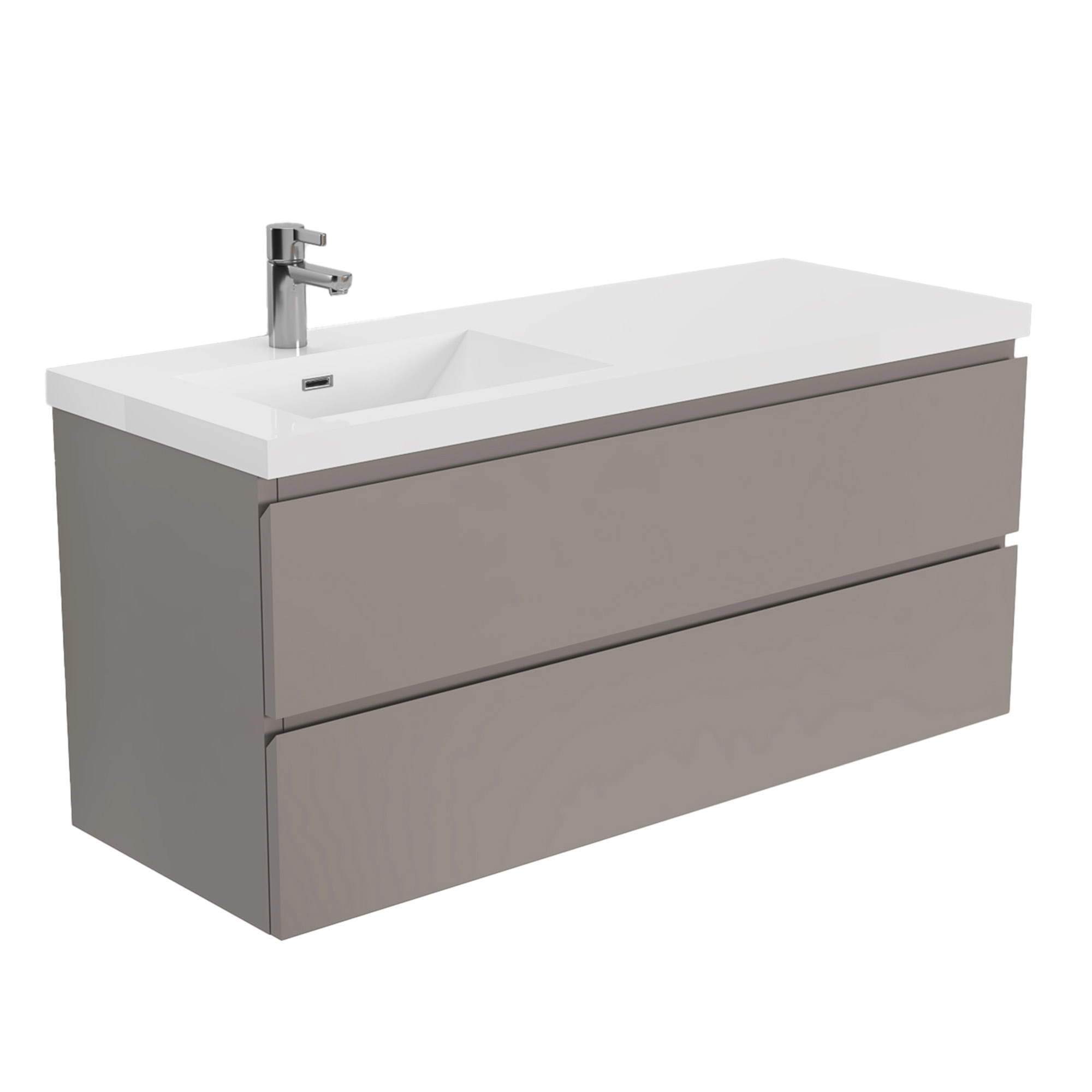 Mueble de Baño City con Lavamanos 1200 mm 2 Cajones Thunder Grey Matt
