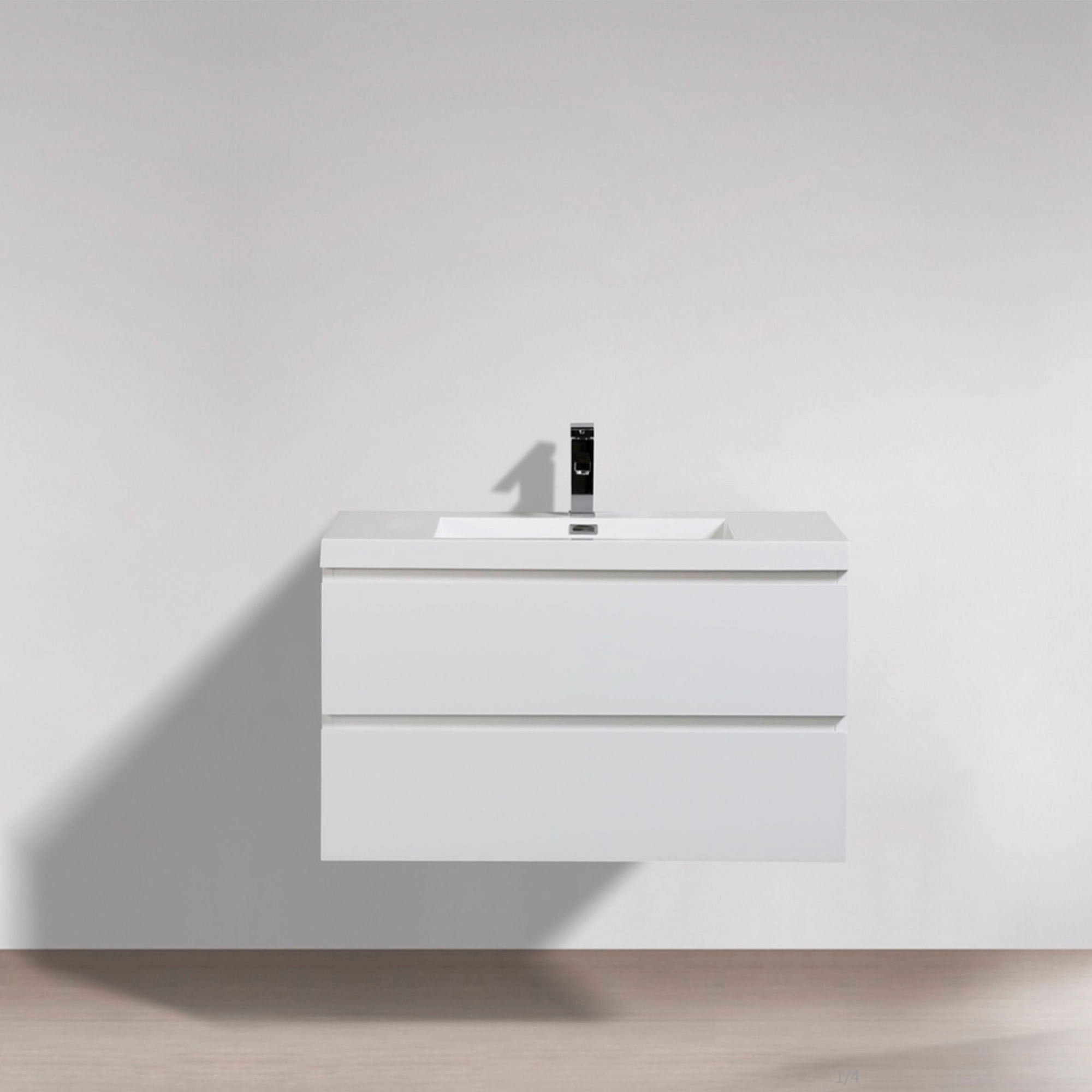 Mueble de Baño City con Lavamanos 700x550x480 mm Blanco Brillo