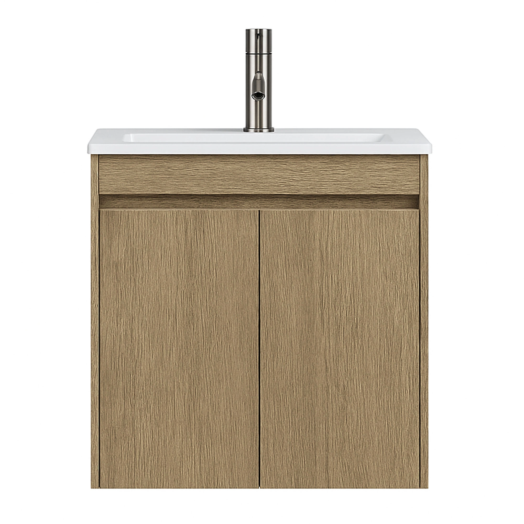 Mueble de Baño Nepal con Lavamanos 500x400x495 mm 2 Puertas Brown Wood