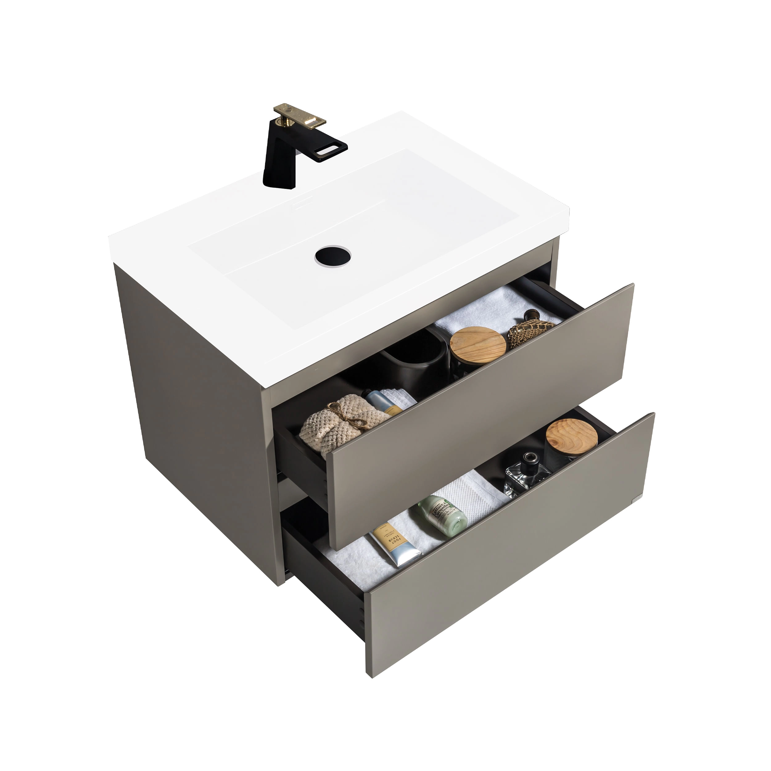Mueble de Baño City con Lavamanos 700x550x480 mm Thunder Grey Matt