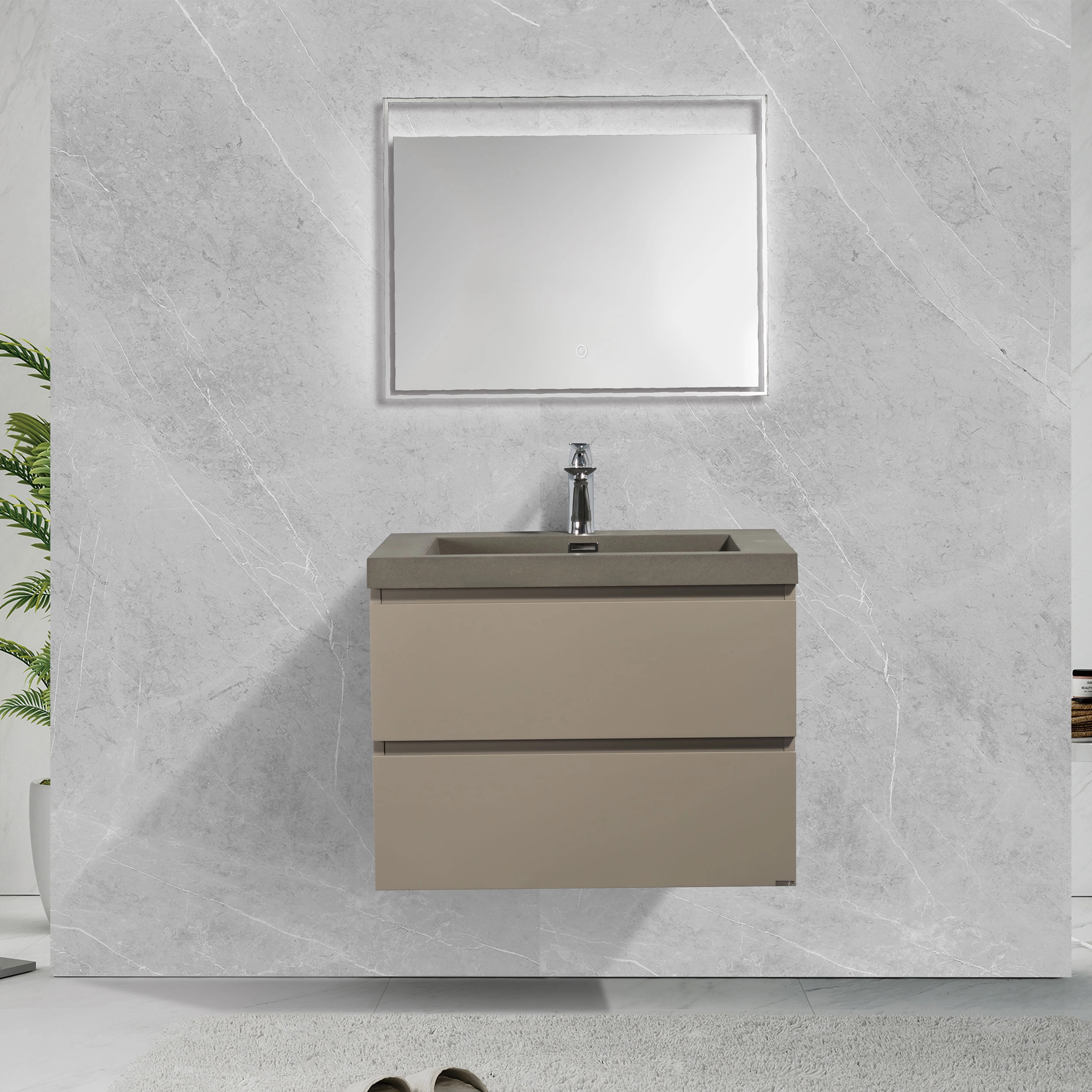 Mueble de Baño City con Lavamanos 700x550x480 mm Thunder Grey Matt