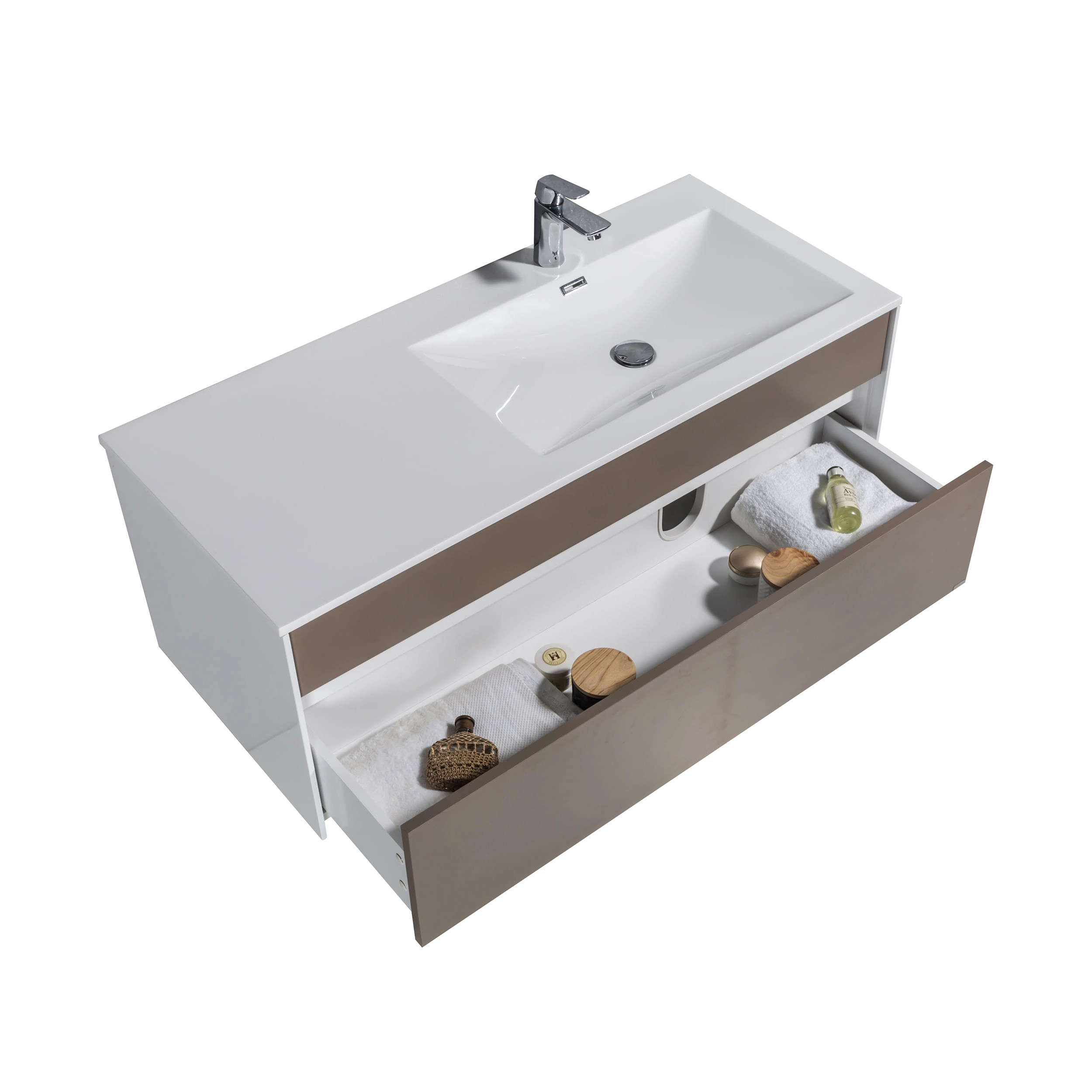Mueble de Baño Sunset con Lavamanos 1200x525x450 mm Misty Grey Matt