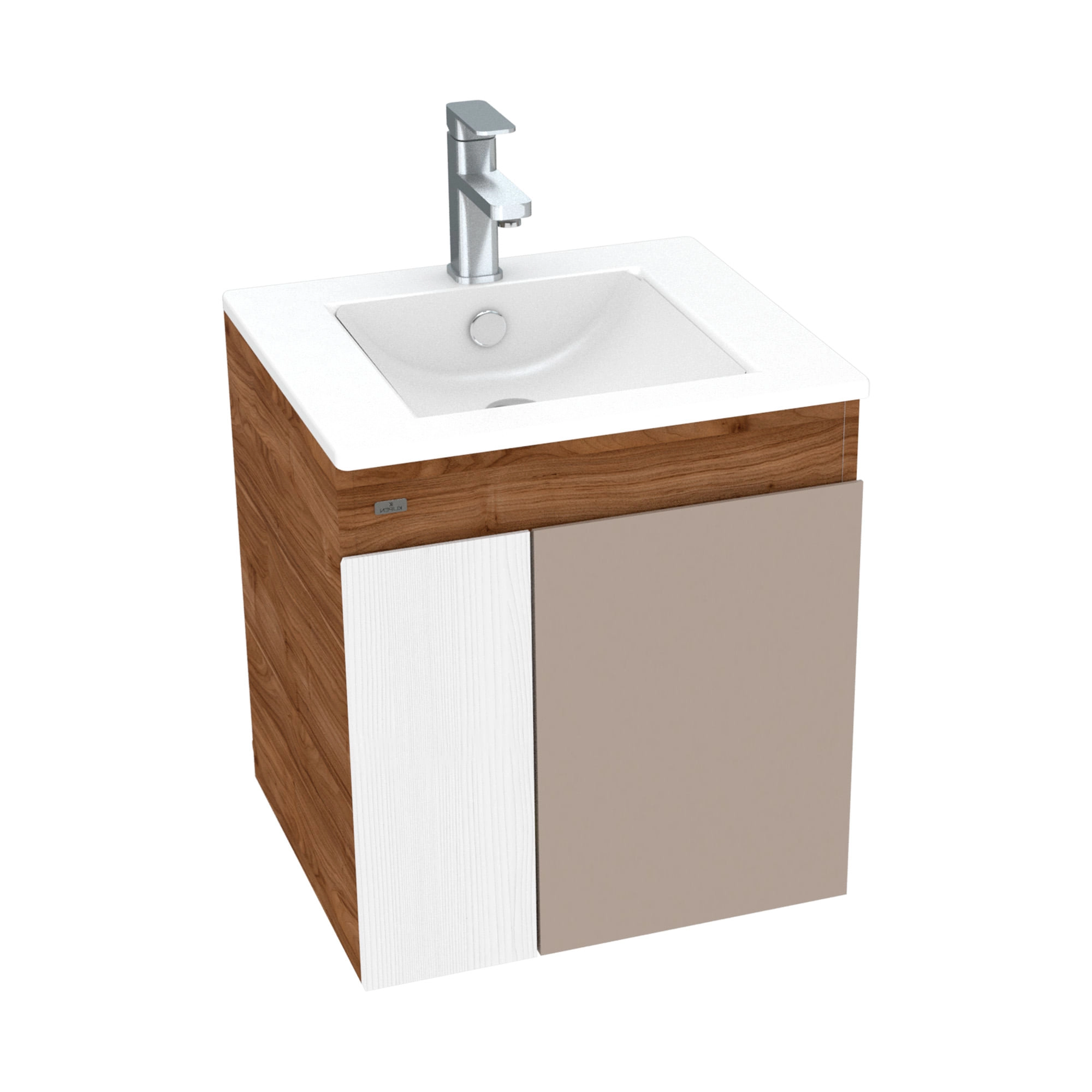 Mueble de Baño Kyle con Lavamanos 700x550 mm 2 Puertas Gales