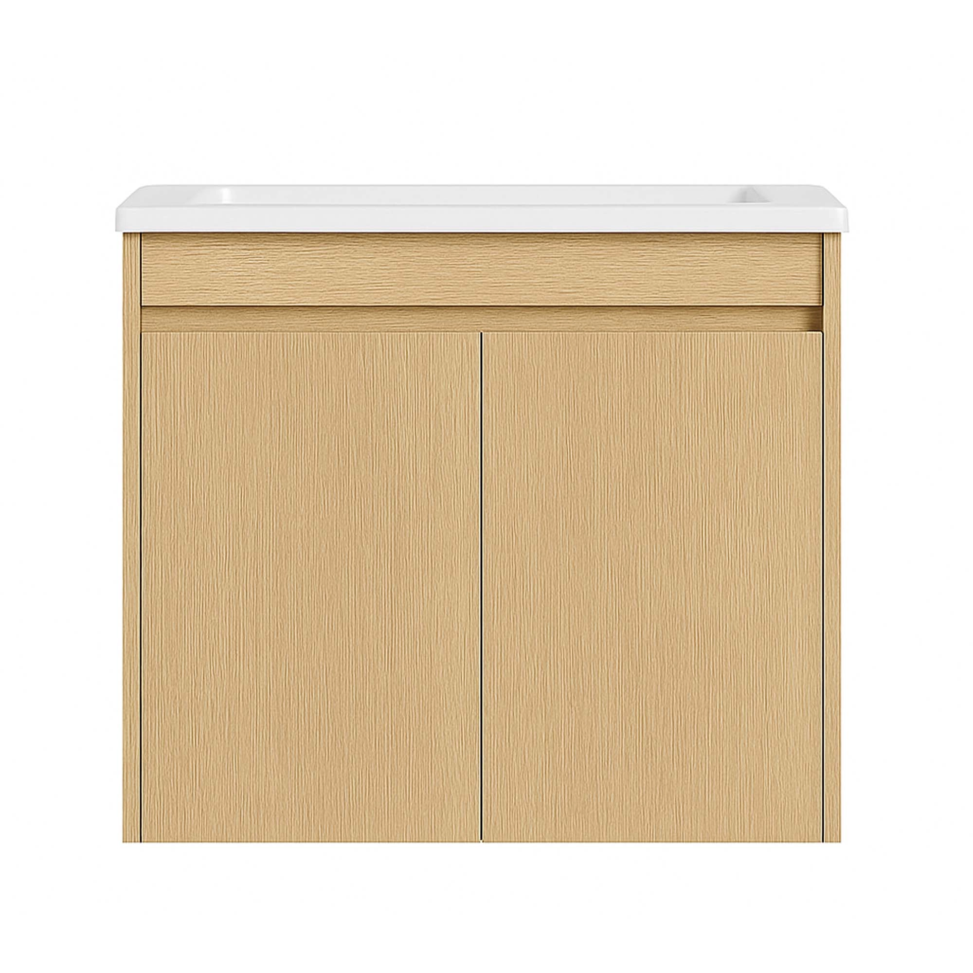 Mueble de Baño Nepal con Lavamanos 600x470x495 mm 2 Puertas Light Oak