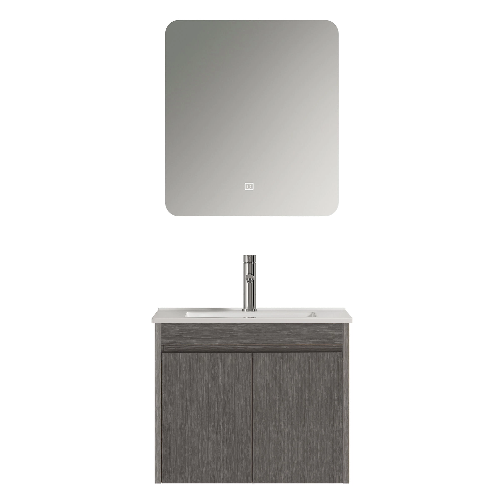 Mueble de Baño Nepal con Lavamanos 600x470x495 mm 2 Puertas Dark Grey