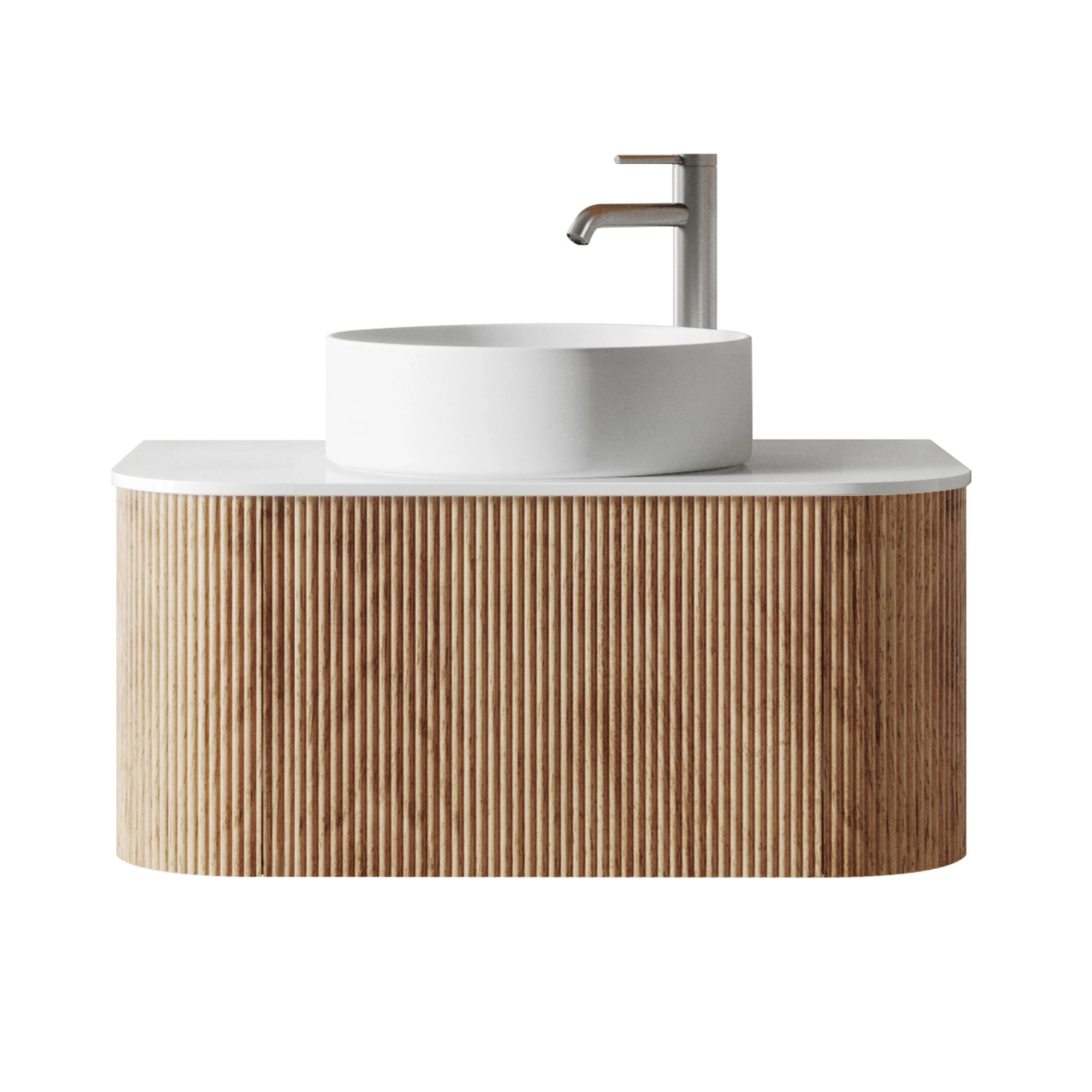 Mueble de Baño New York sin Lavamanos 890x450 mm 1 Cajón Natural Ash