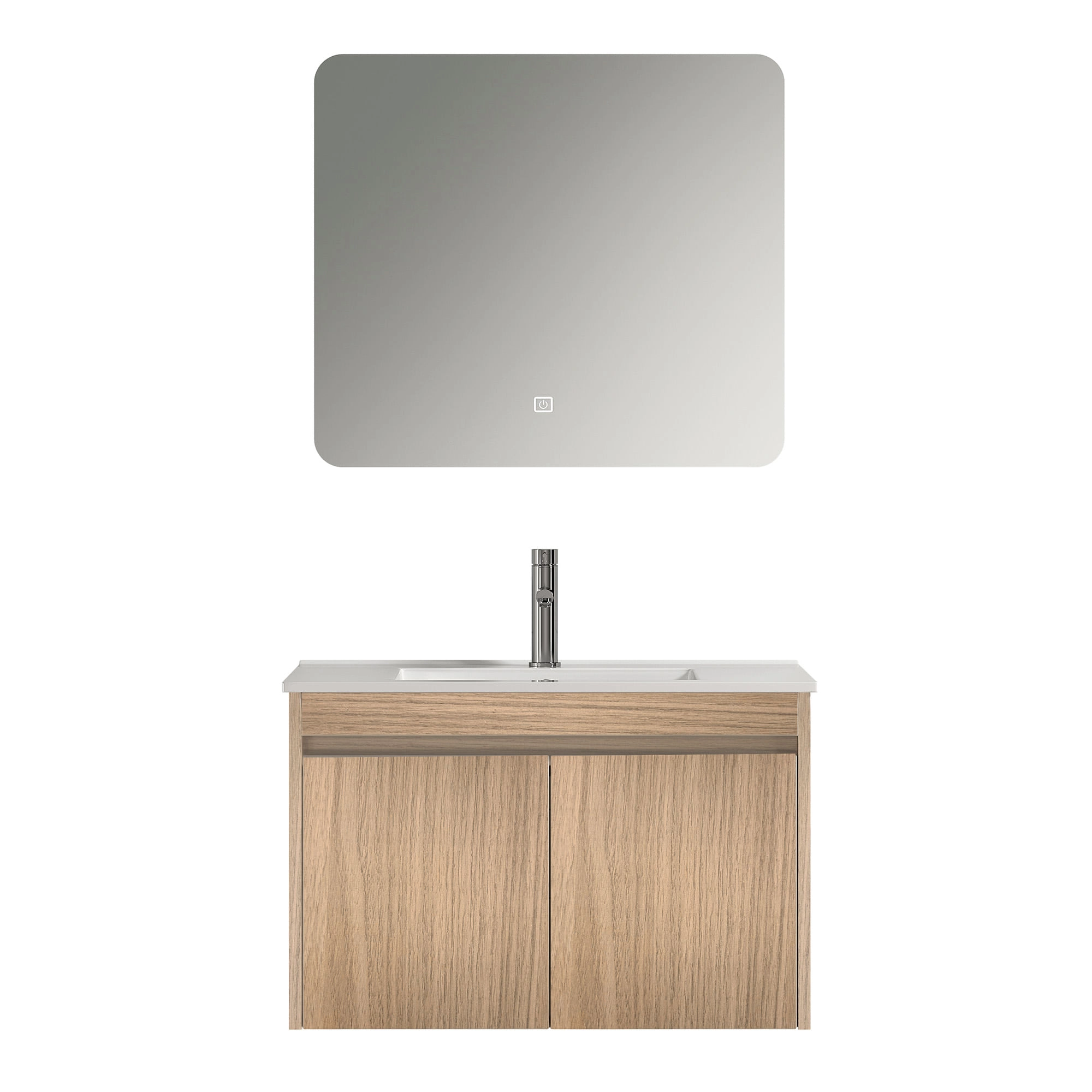 Mueble de Baño Nepal con Lavamanos 800x470x495 mm 2 Puertas Light Oak