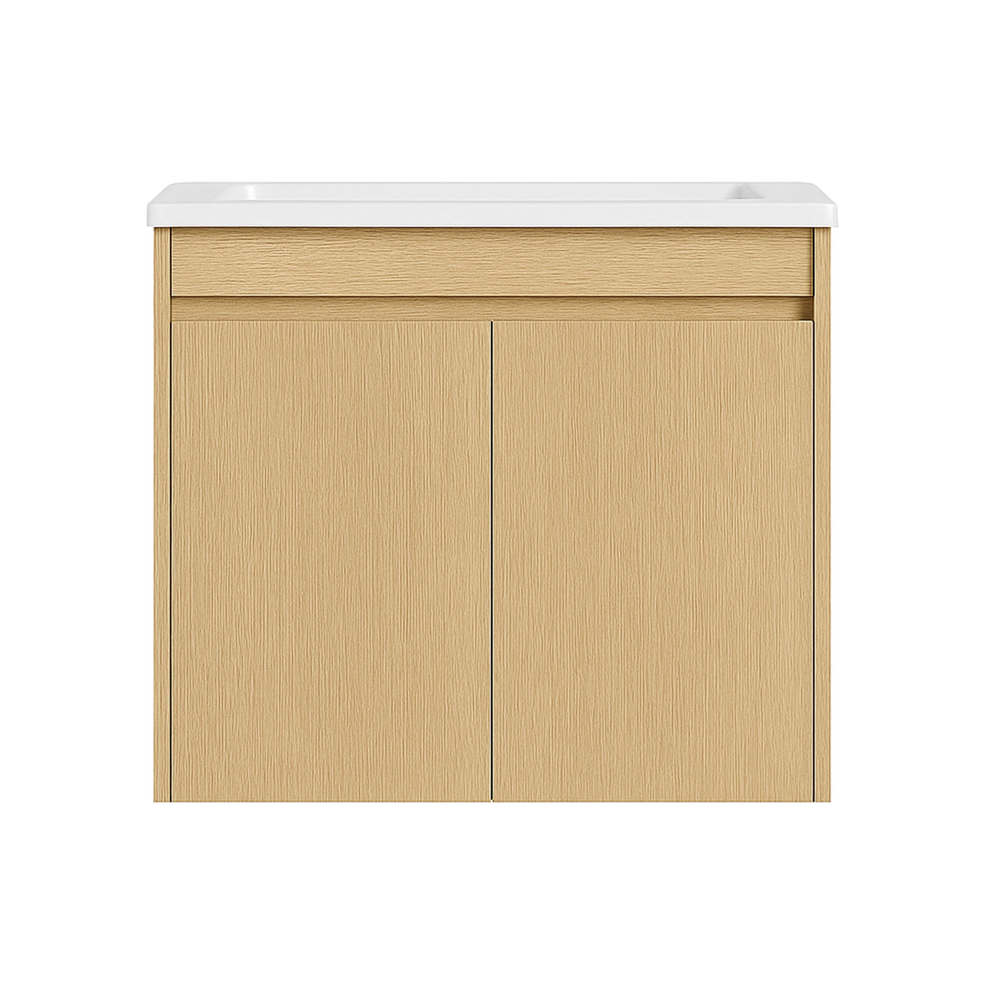 Mueble de Baño Nepal con Lavamanos 600x470x495 mm 2 Puertas Light Oak