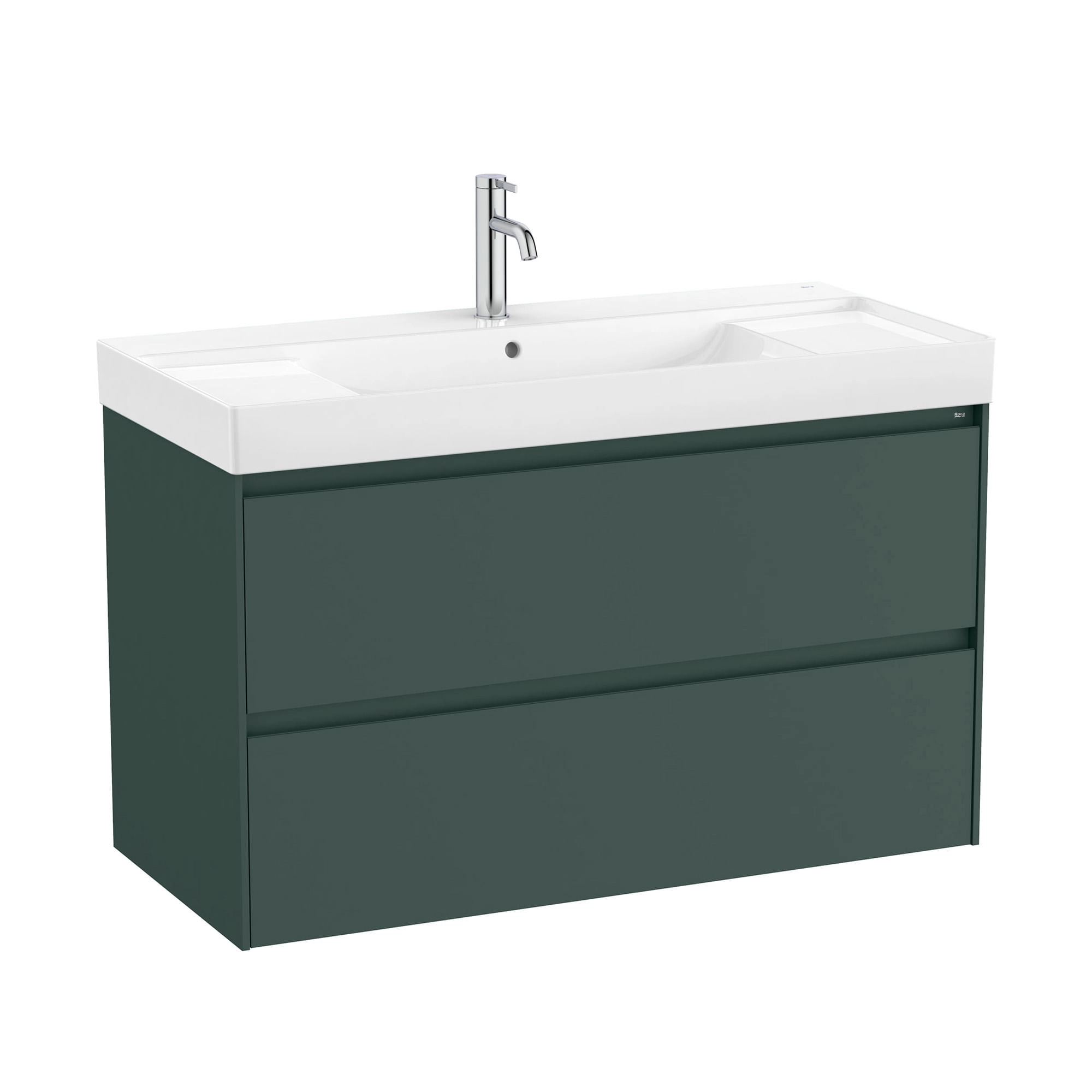 Mueble de Baño Ona con Lavamanos 1000x460x654 mm 2 Cajones Verde Mate