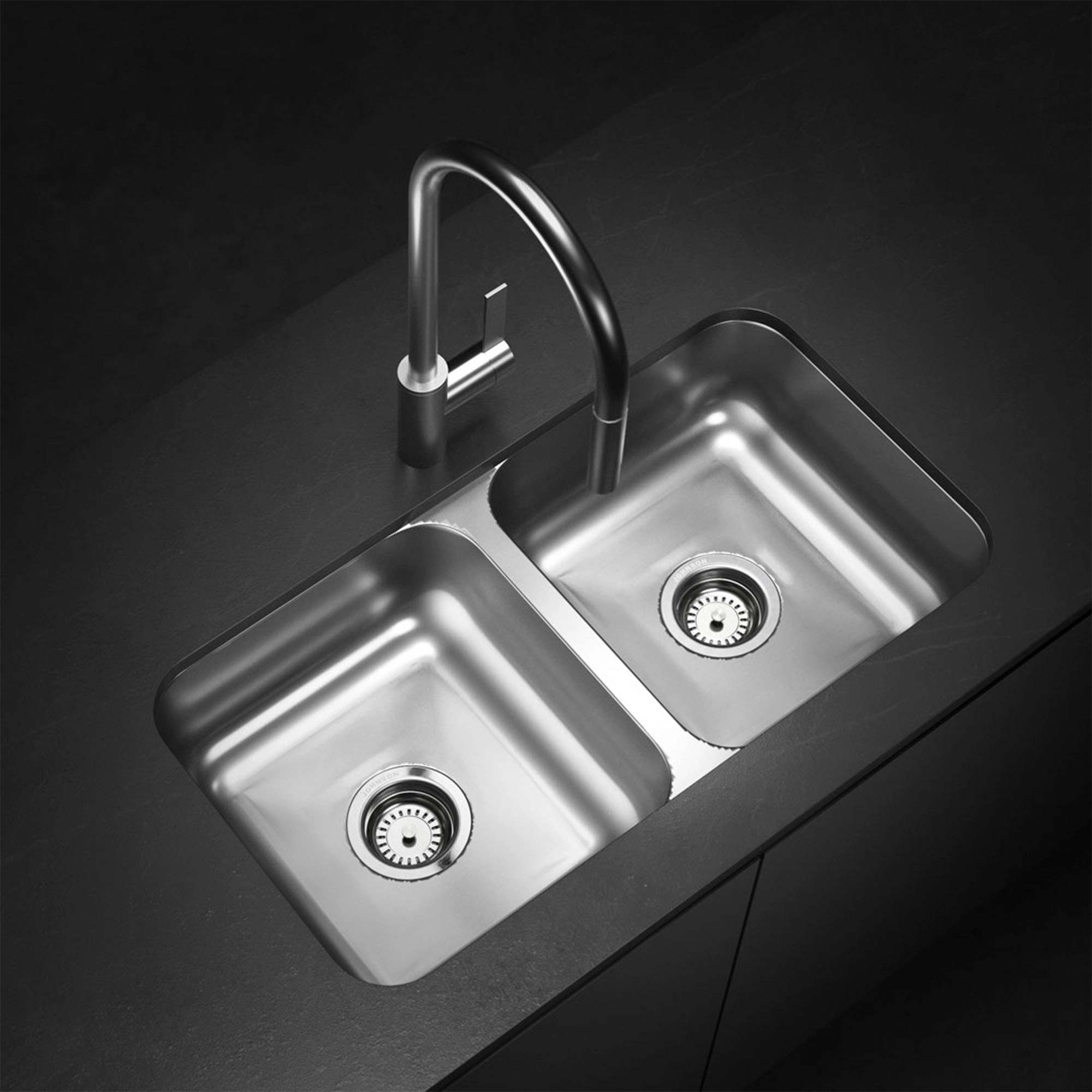 Lavaplatos C37/18 2 Cubetas Acero Inoxidable 304 708x370x180 mm