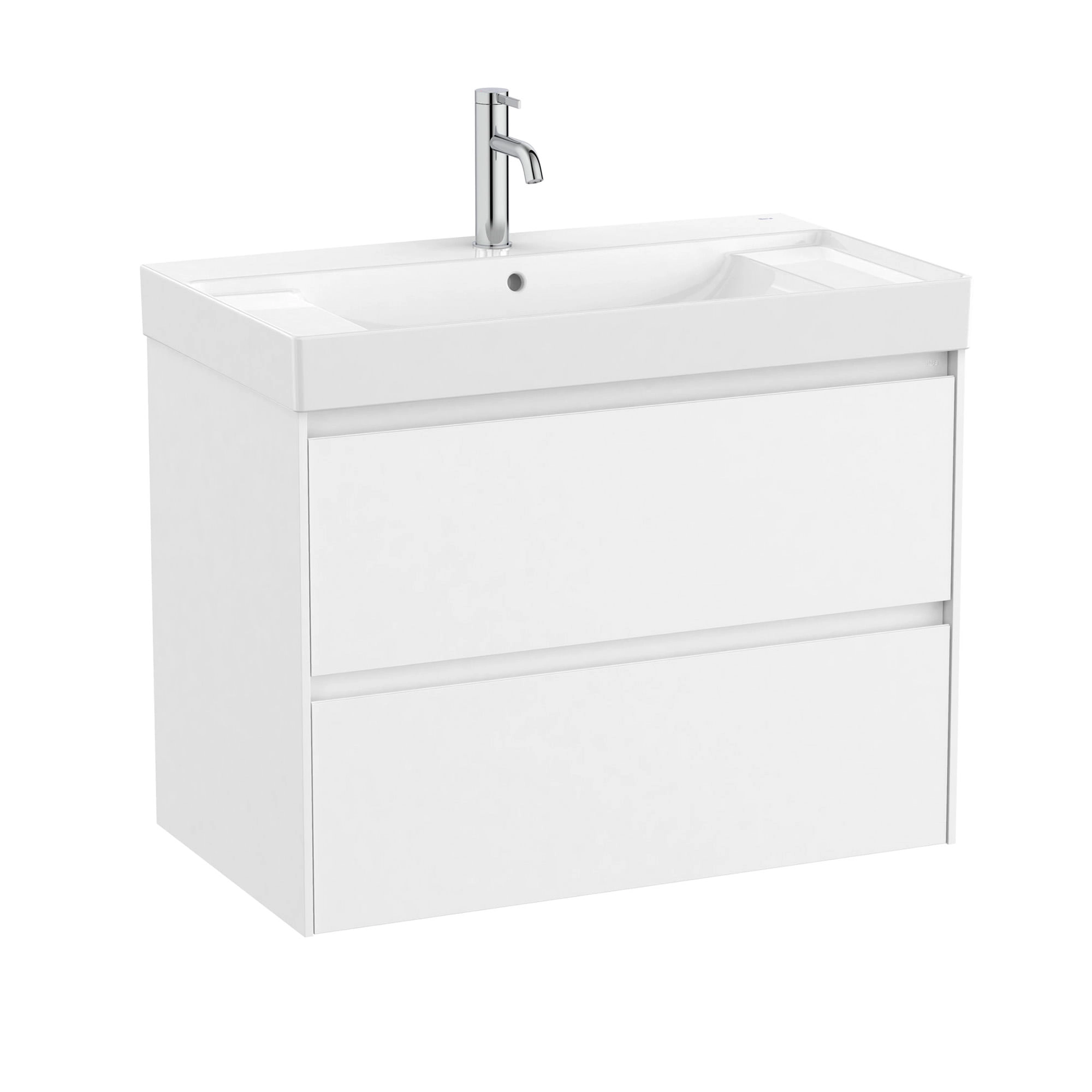 Mueble de Baño Ona sin Lavamanos 800x460x645 mm 2 Cajones Blanco Mate