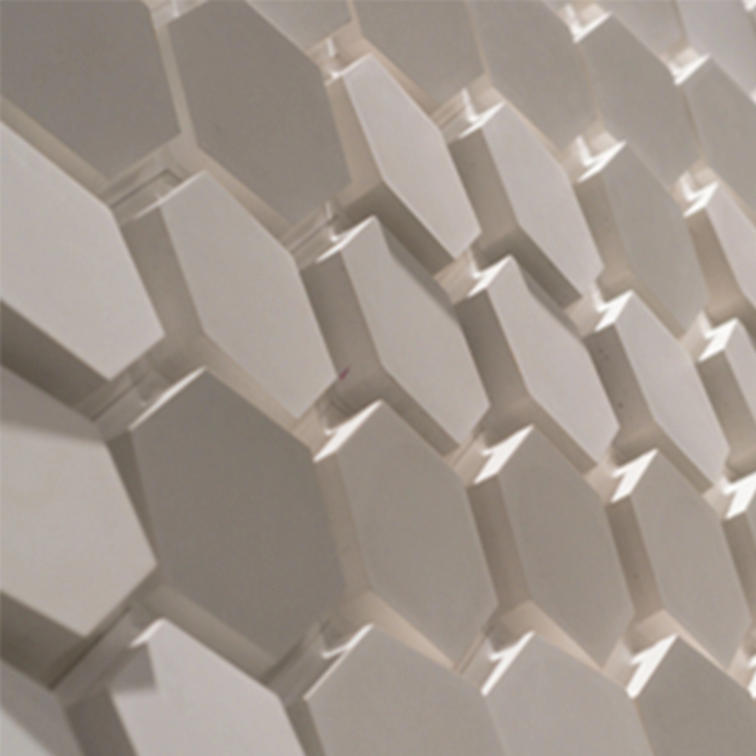 Cemento Arquitectónico Polygon Paris Branco Mate 15x17.3x3.5 cm