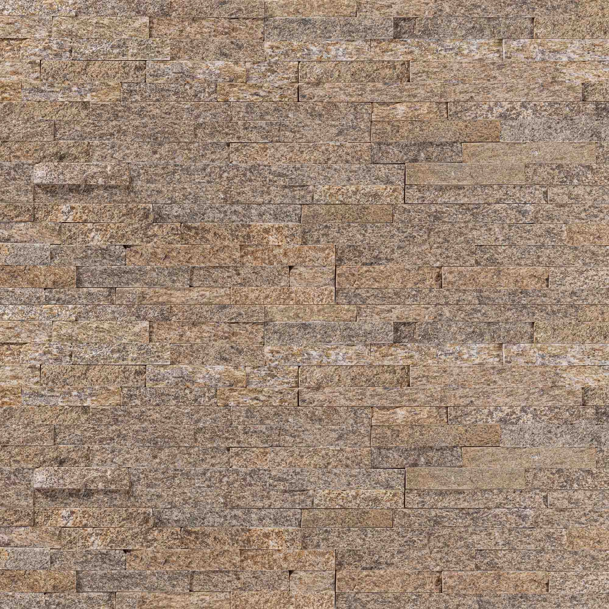 Piedra Fachaleta Quarzo Brasil Brillo Beige 15x60 cm
